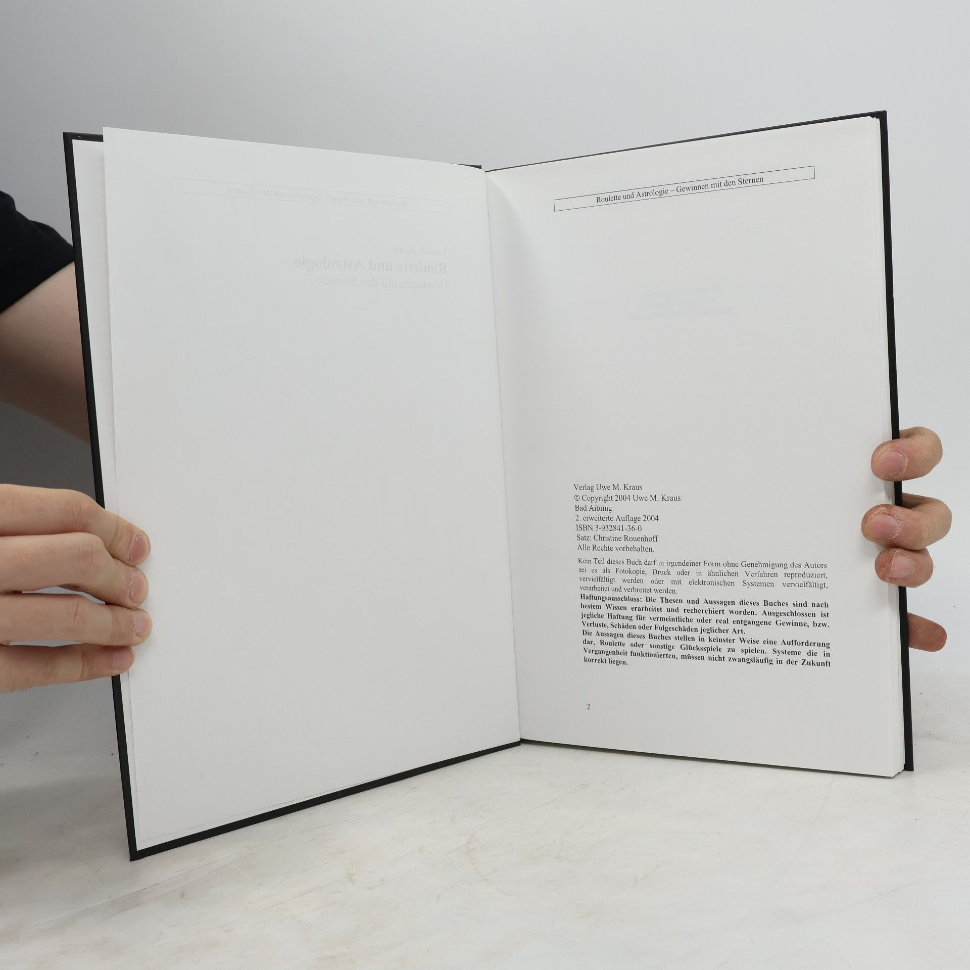 Uwe M. Kraus Roulette und Astrologie