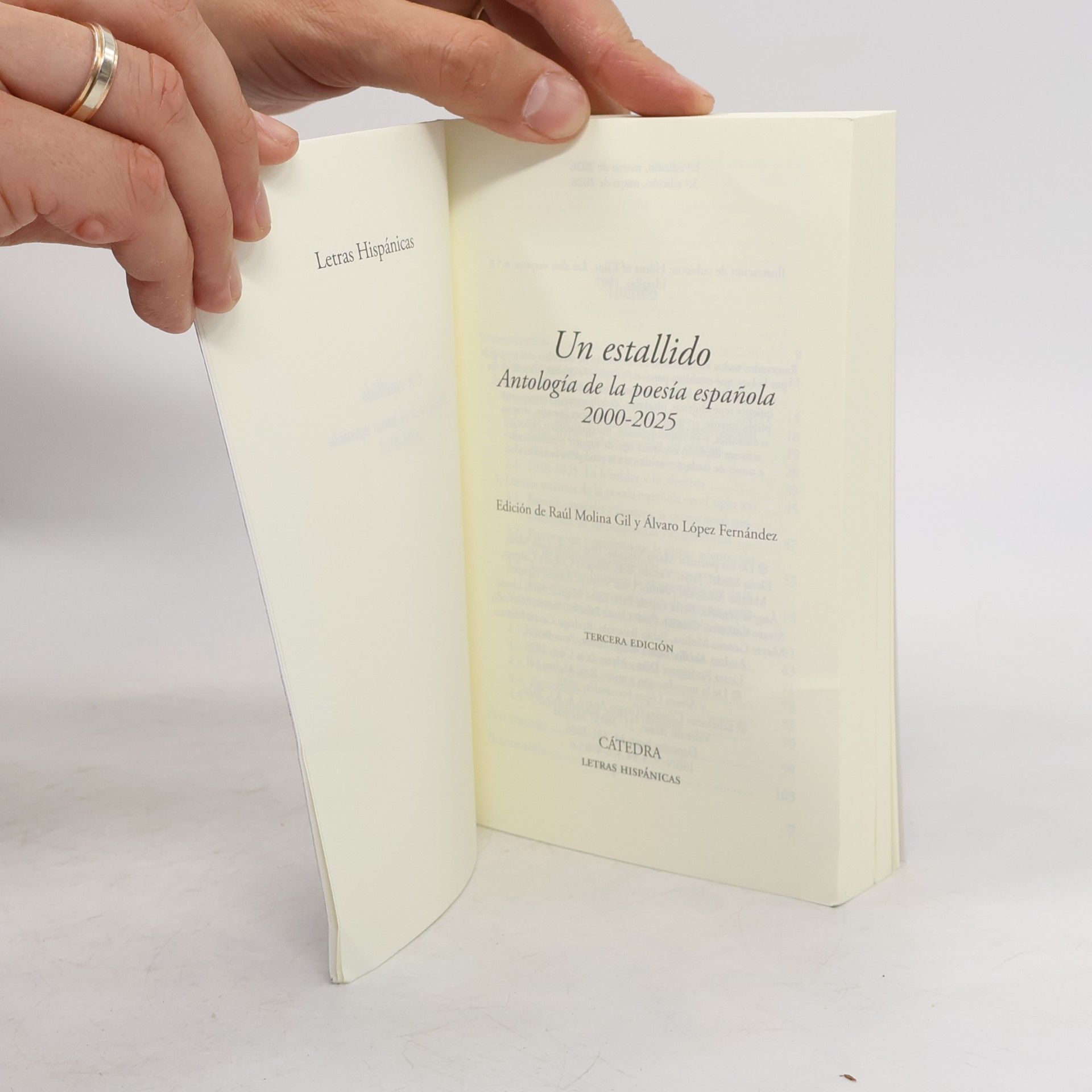 Raúl Molina Gil Letras Hispánicas: Un estallido