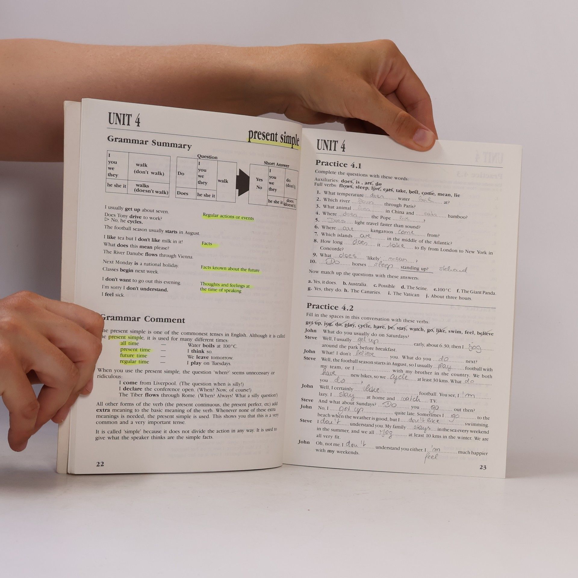 Jimmie Hill Grammar and Practice with answer key
