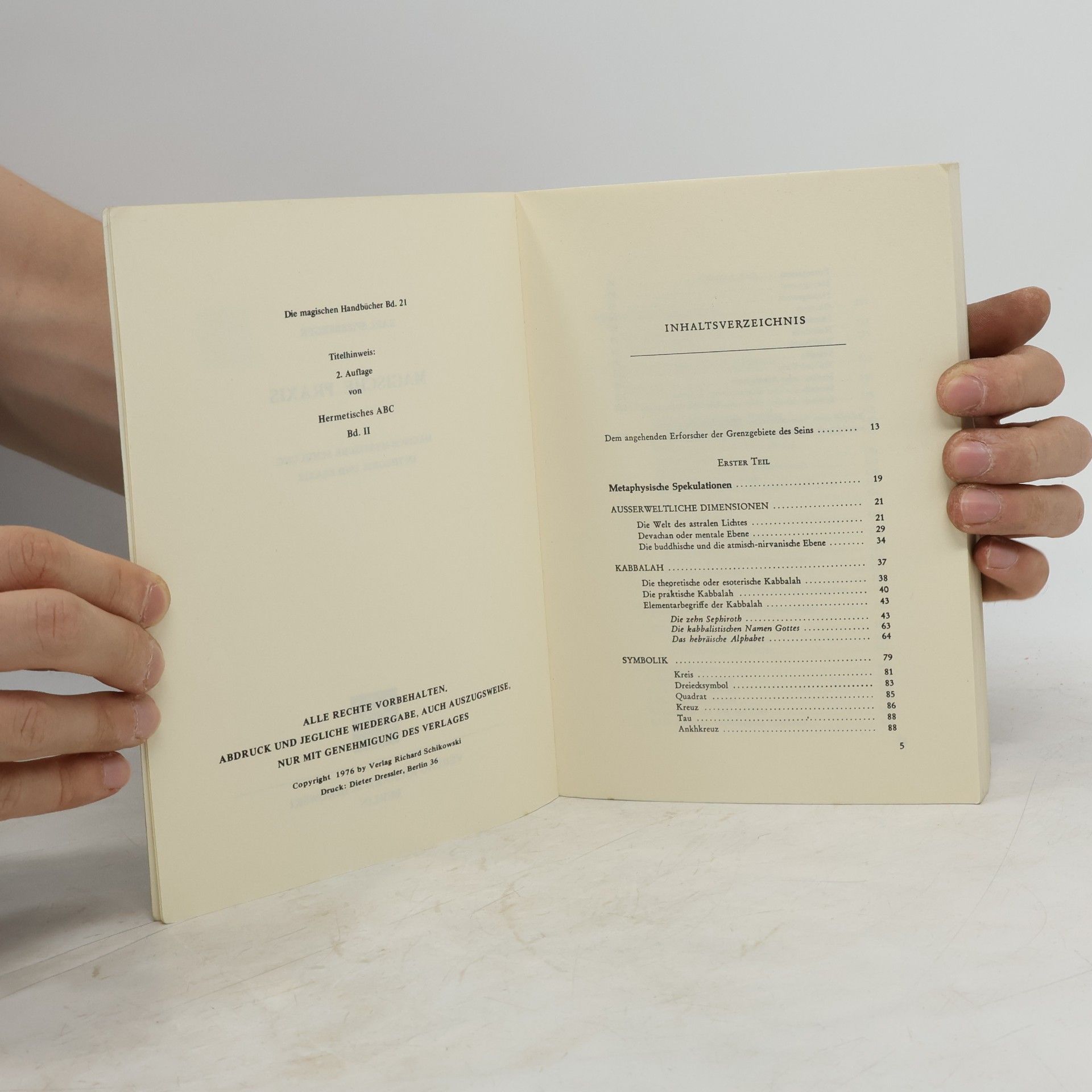 Karl Spiesberger Magische Praxis