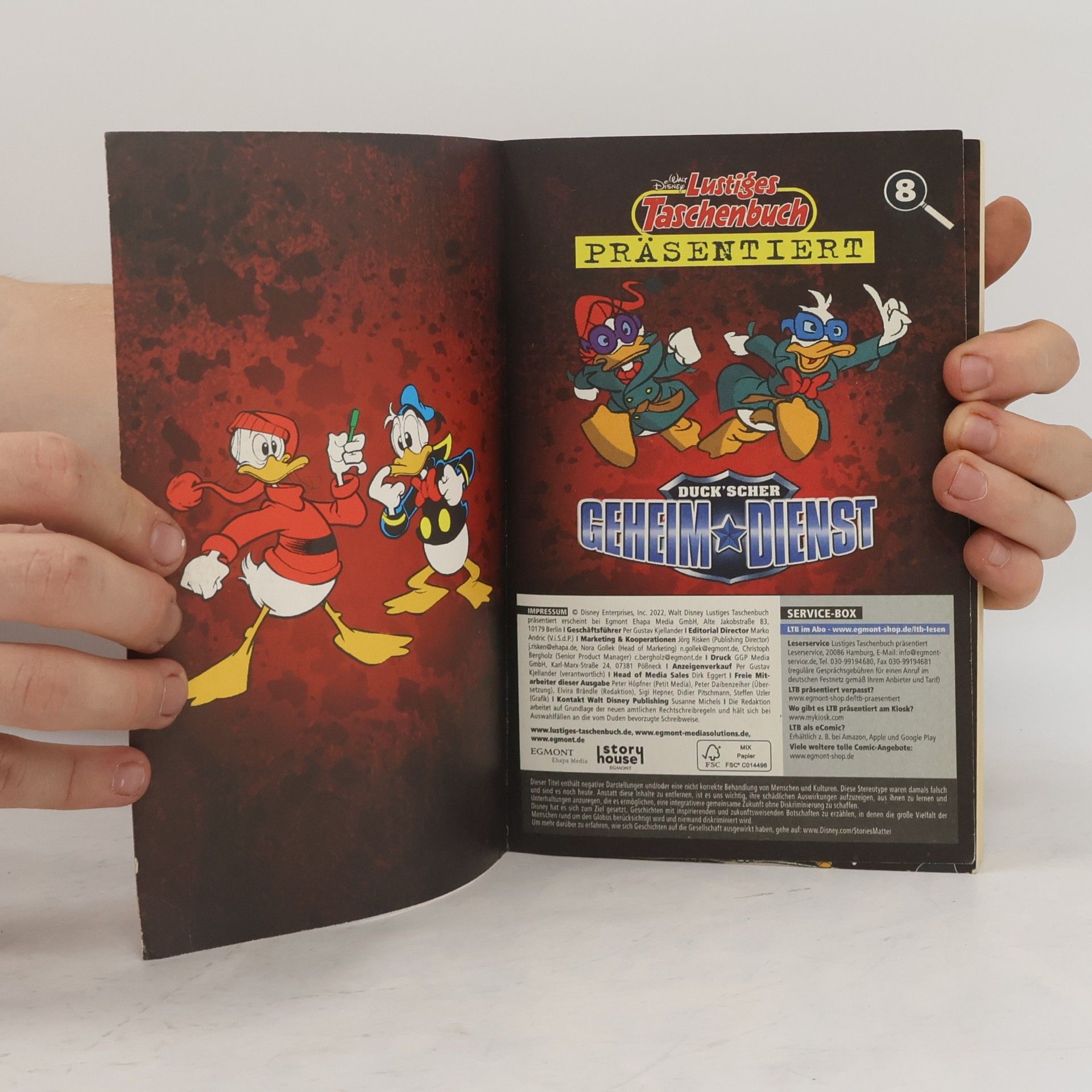 Walt Disney Lustiges Taschenbuch. Duckscher Geheimdienst 8