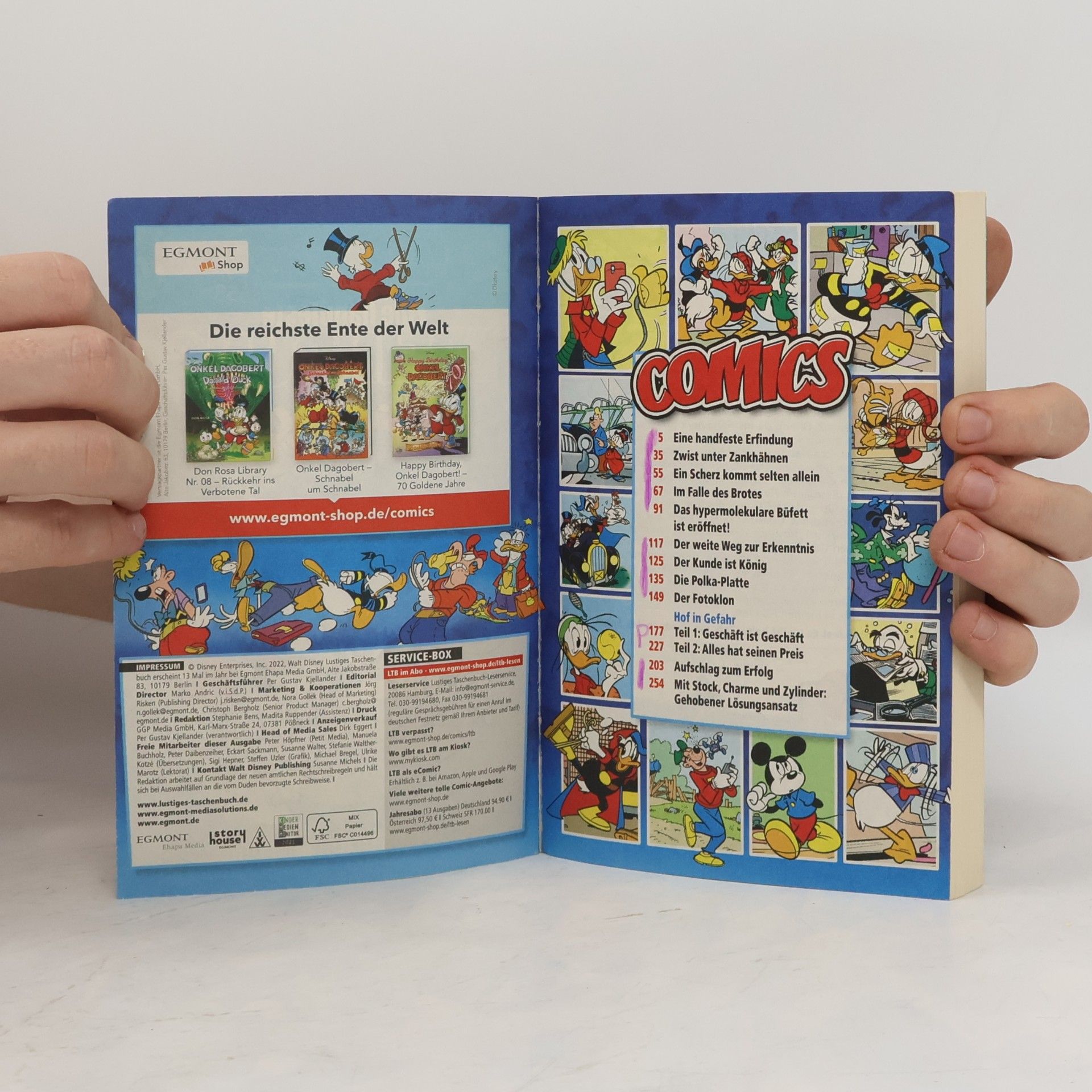 Walt Disney Lustiges Taschenbuch 559. Eine handfeste Erfindung