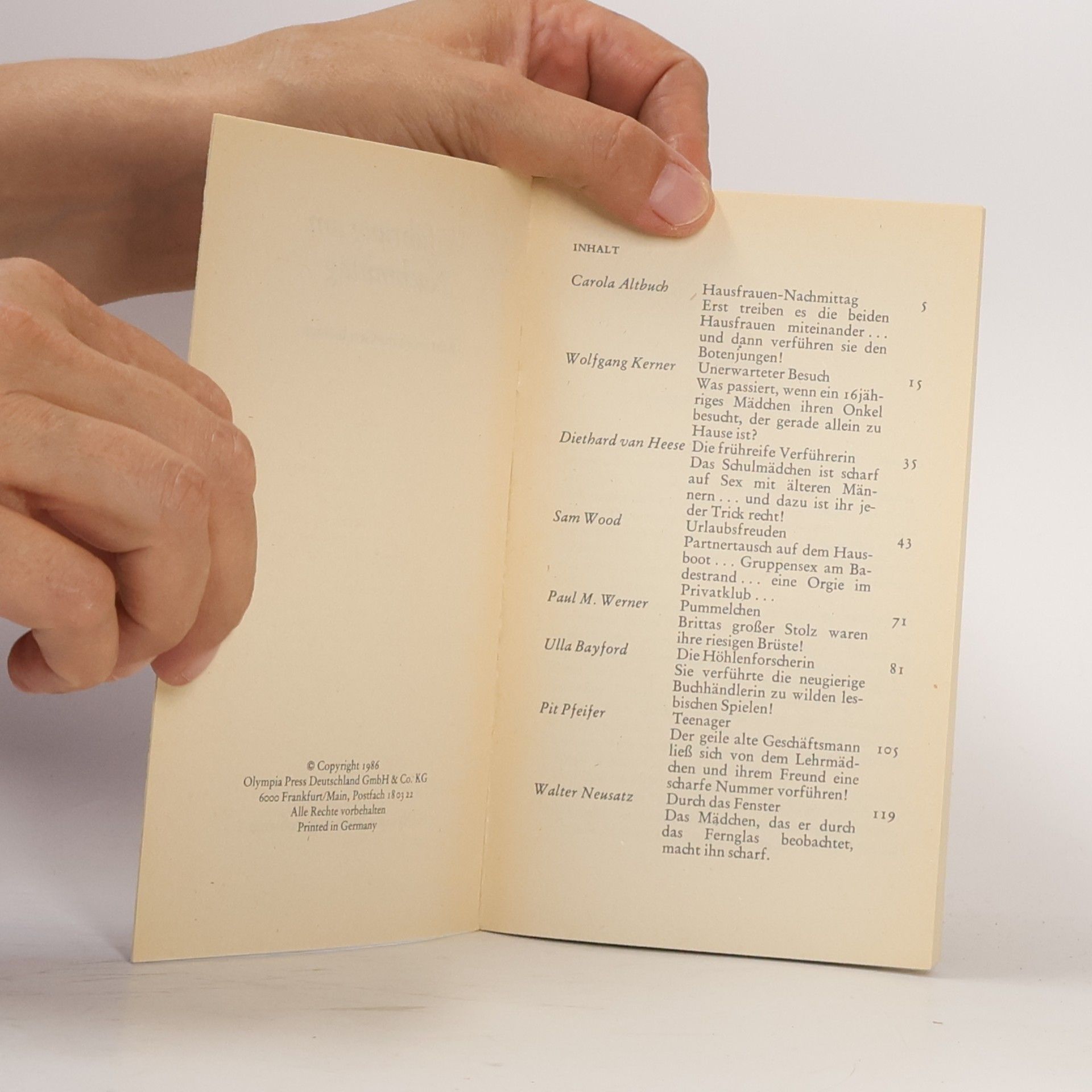 Various authors Verführung am Nachmittag