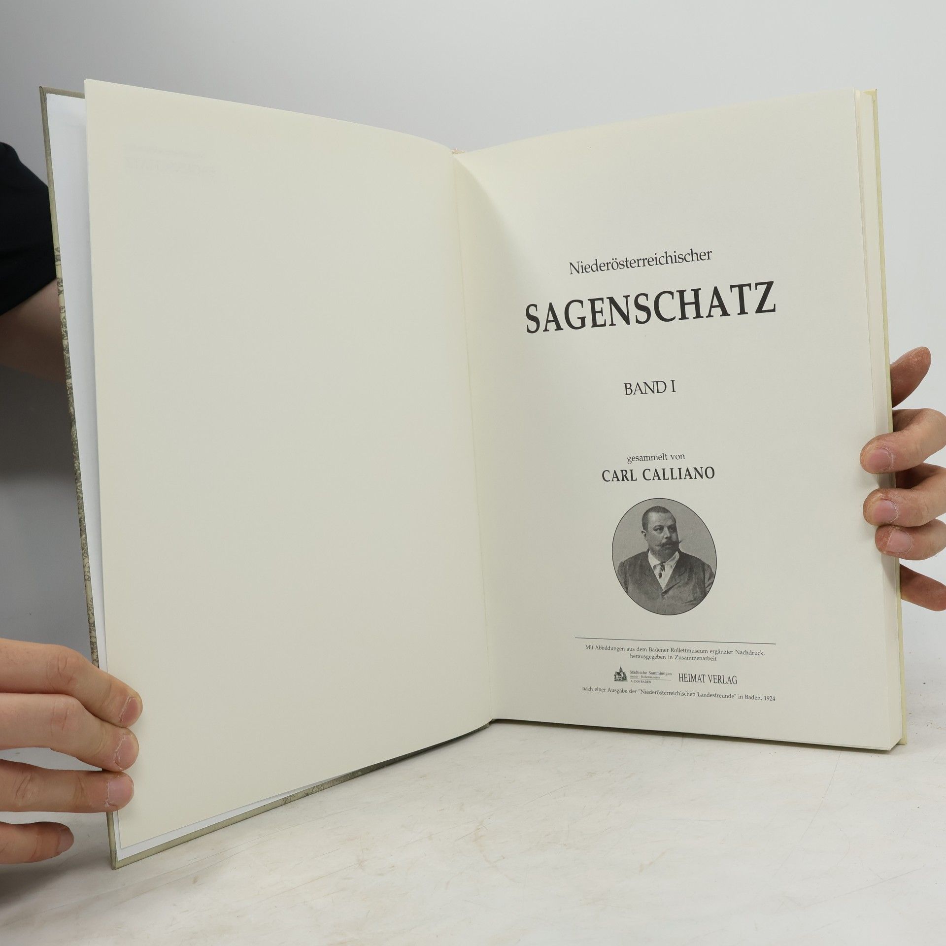 Carl Calliano Niederösterreichischer Sagenschatz. Band I