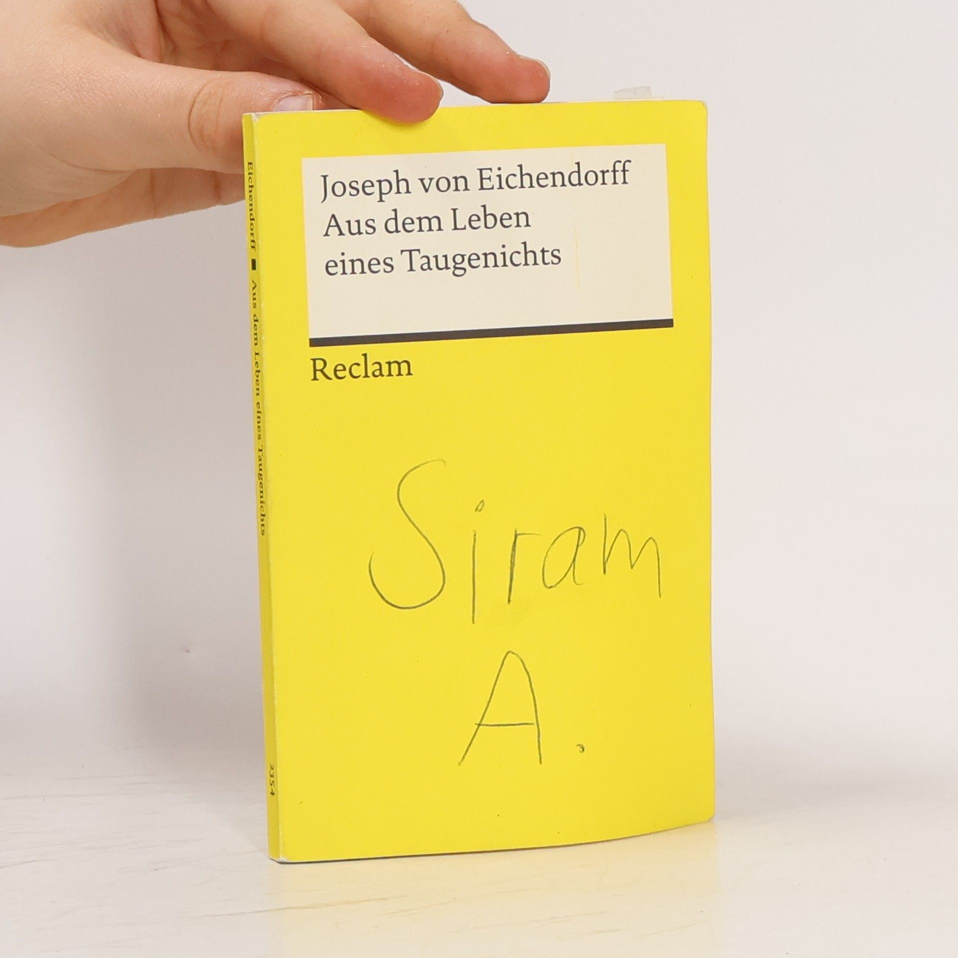 Joseph von Eichendorff Aus dem Leben eines Taugenichts