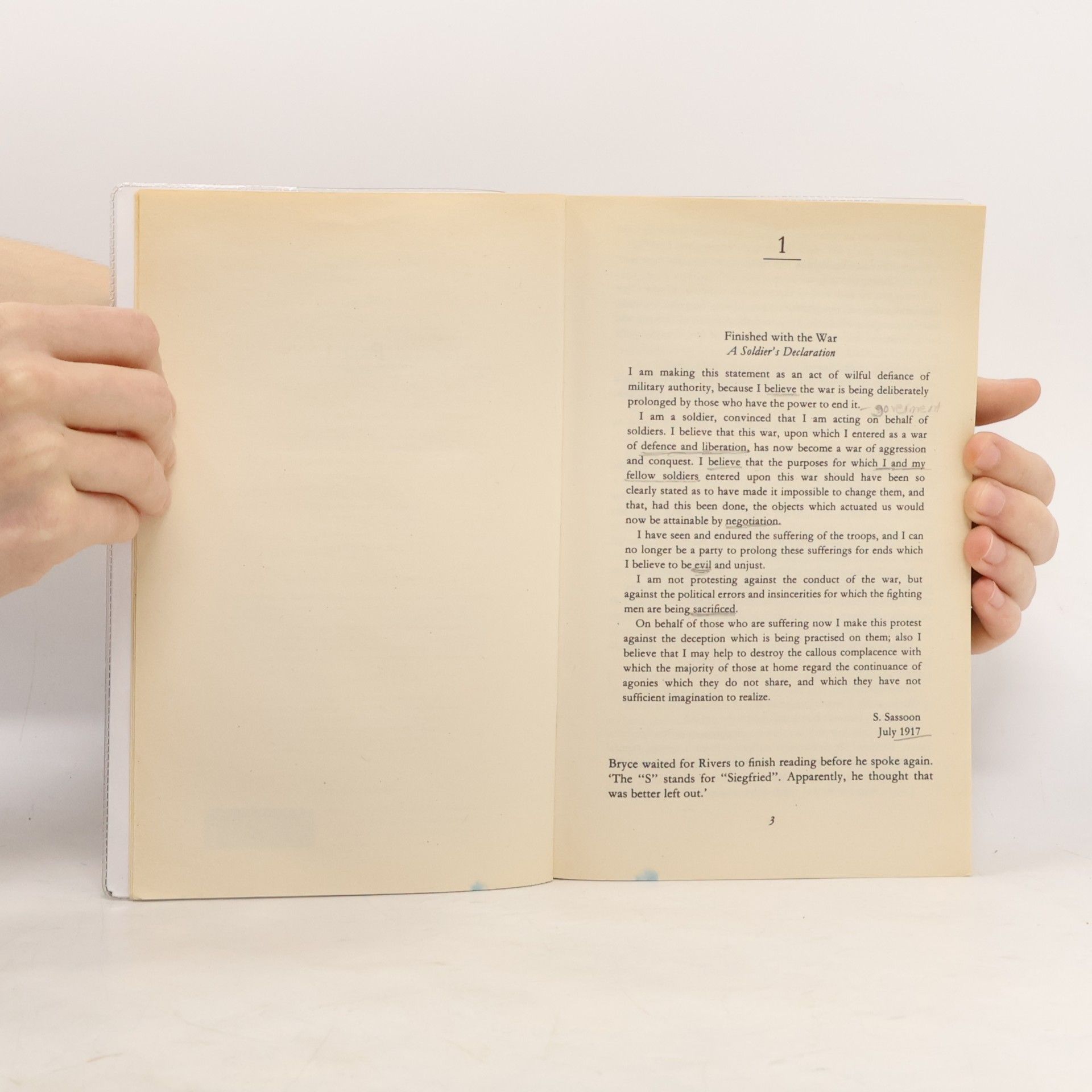 Pat Barker Regeneration. Niemandsland, englische Ausgabe