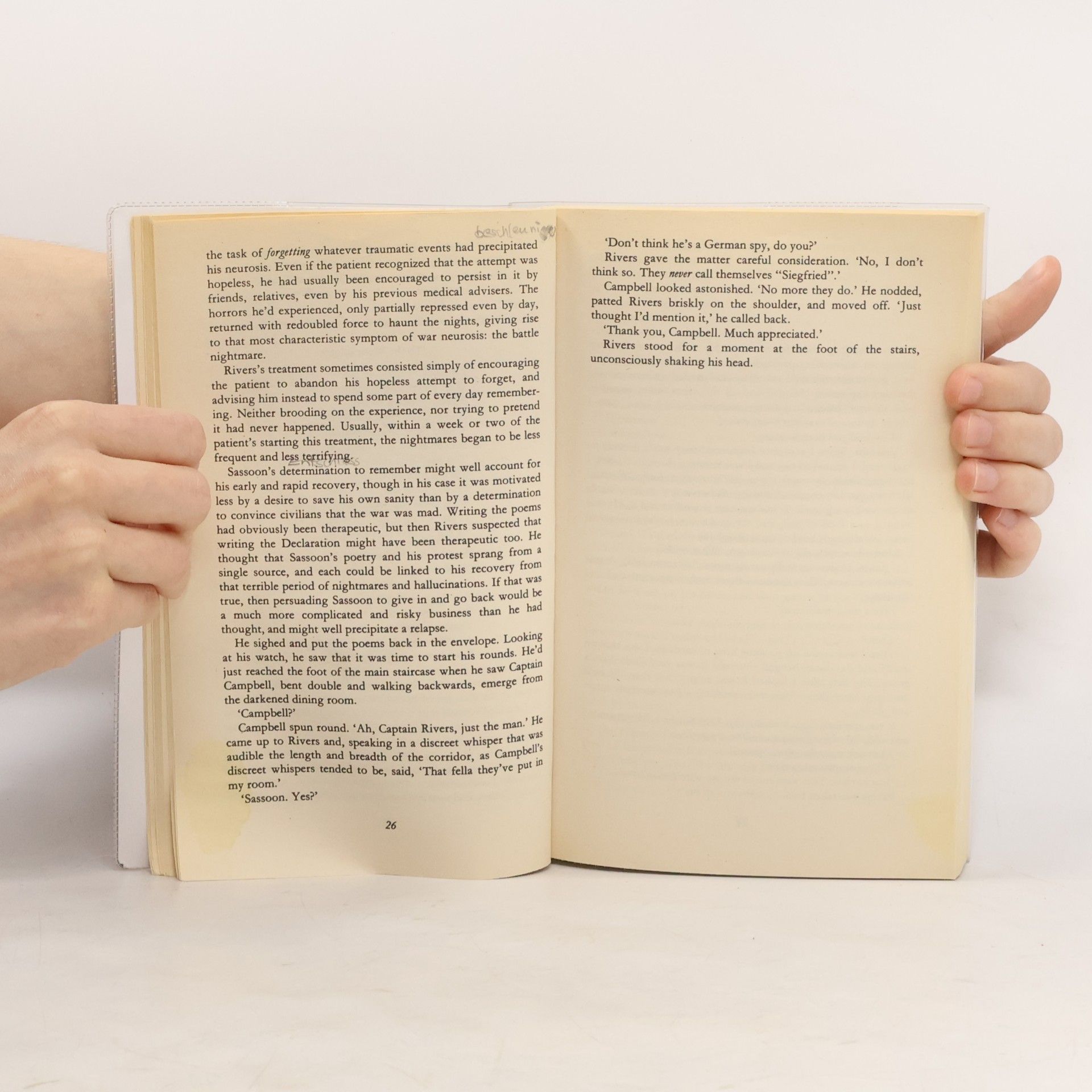 Pat Barker Regeneration. Niemandsland, englische Ausgabe