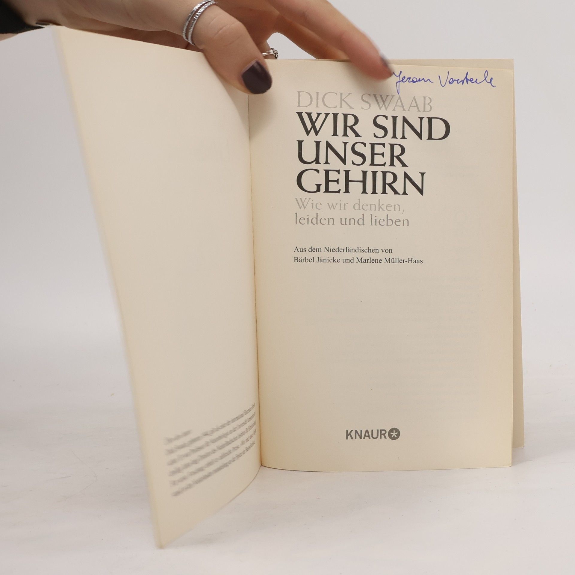Dick Swaab Wir sind unser Gehirn