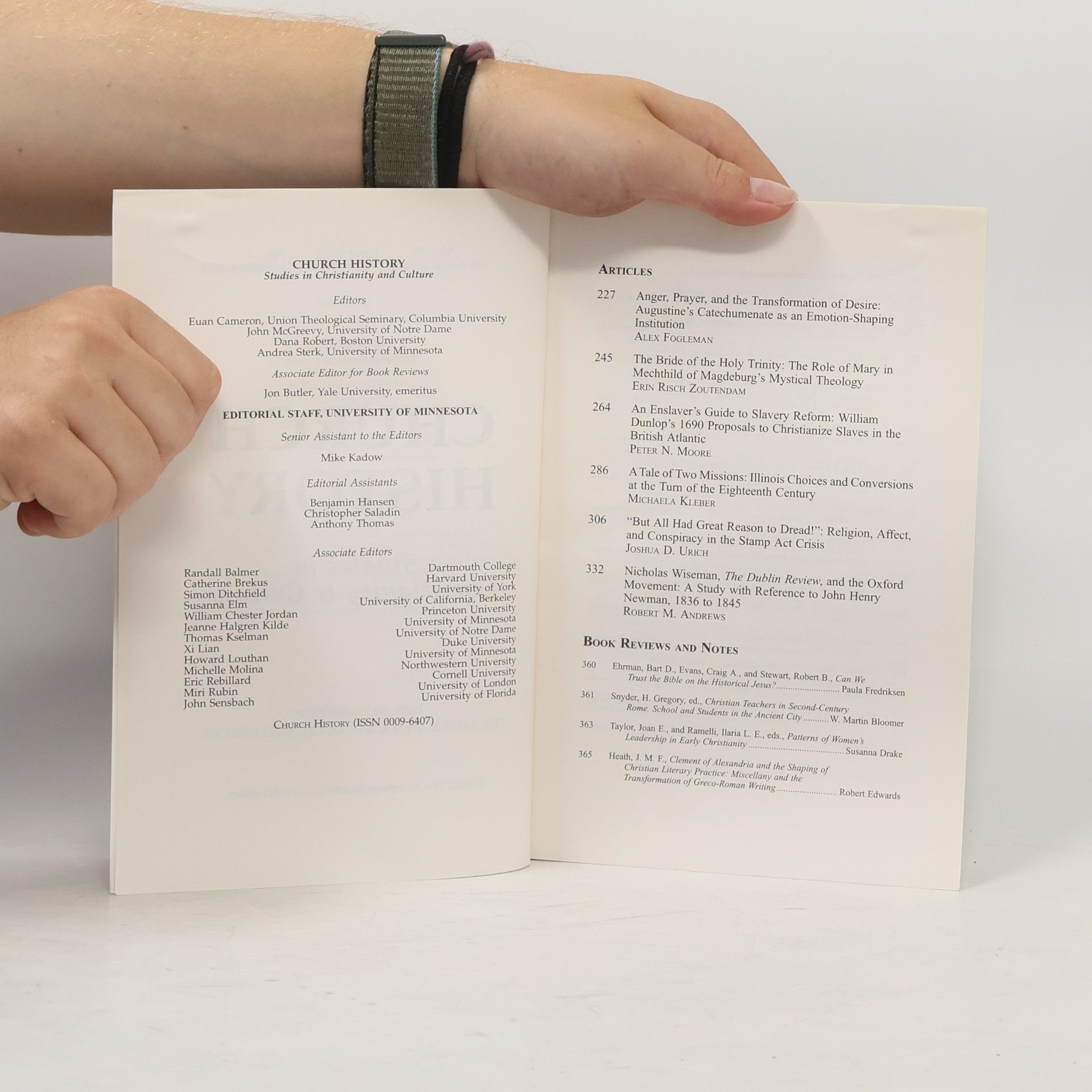 Autorenkollektiv Church History. Studies in Christianity and Culture. June 2022