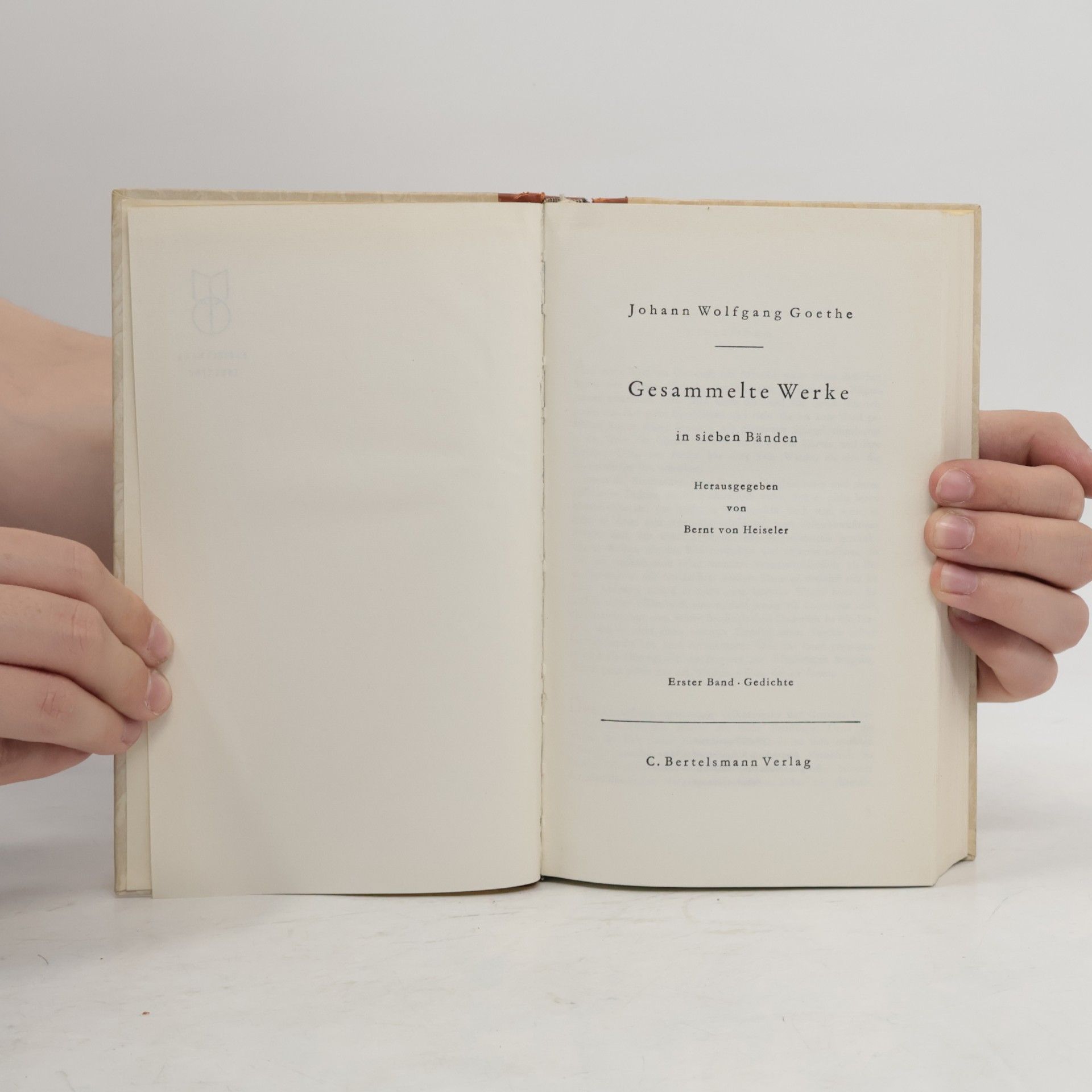 Johann Wolfgang von Goethe Gesammelte Werke 1