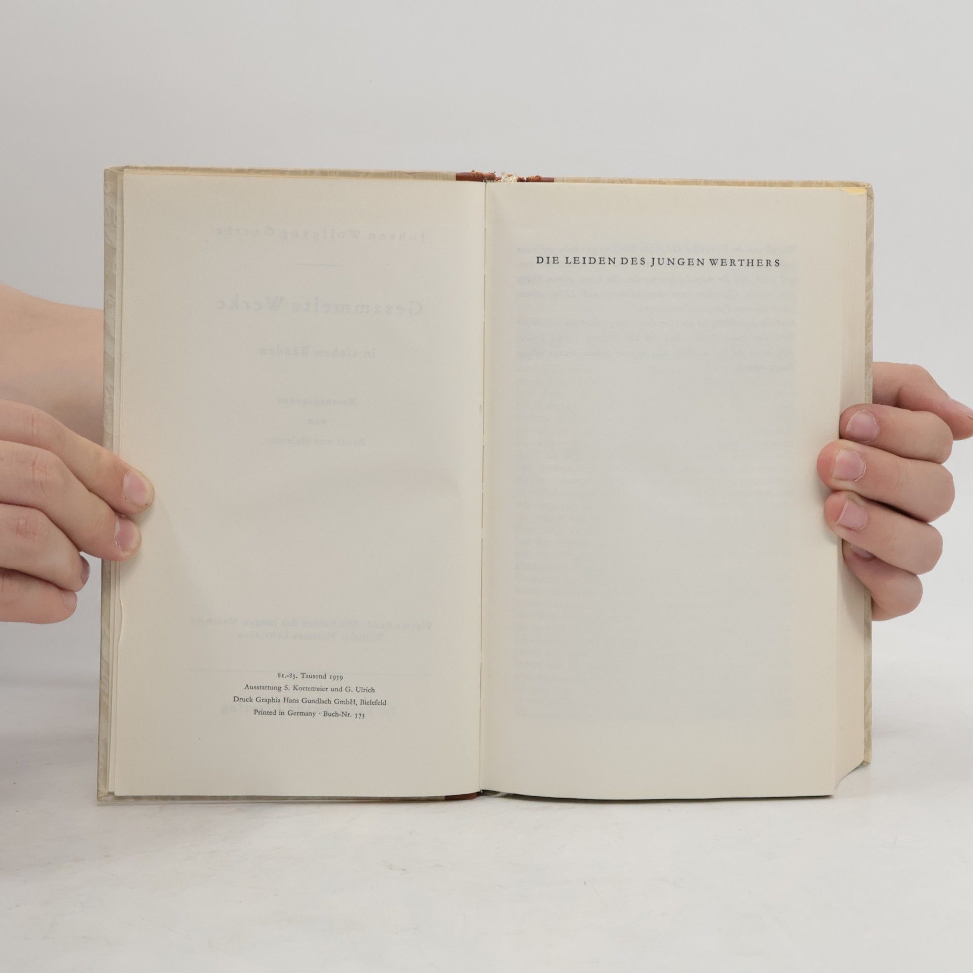 Johann Wolfgang von Goethe Gesammelte Werke 4