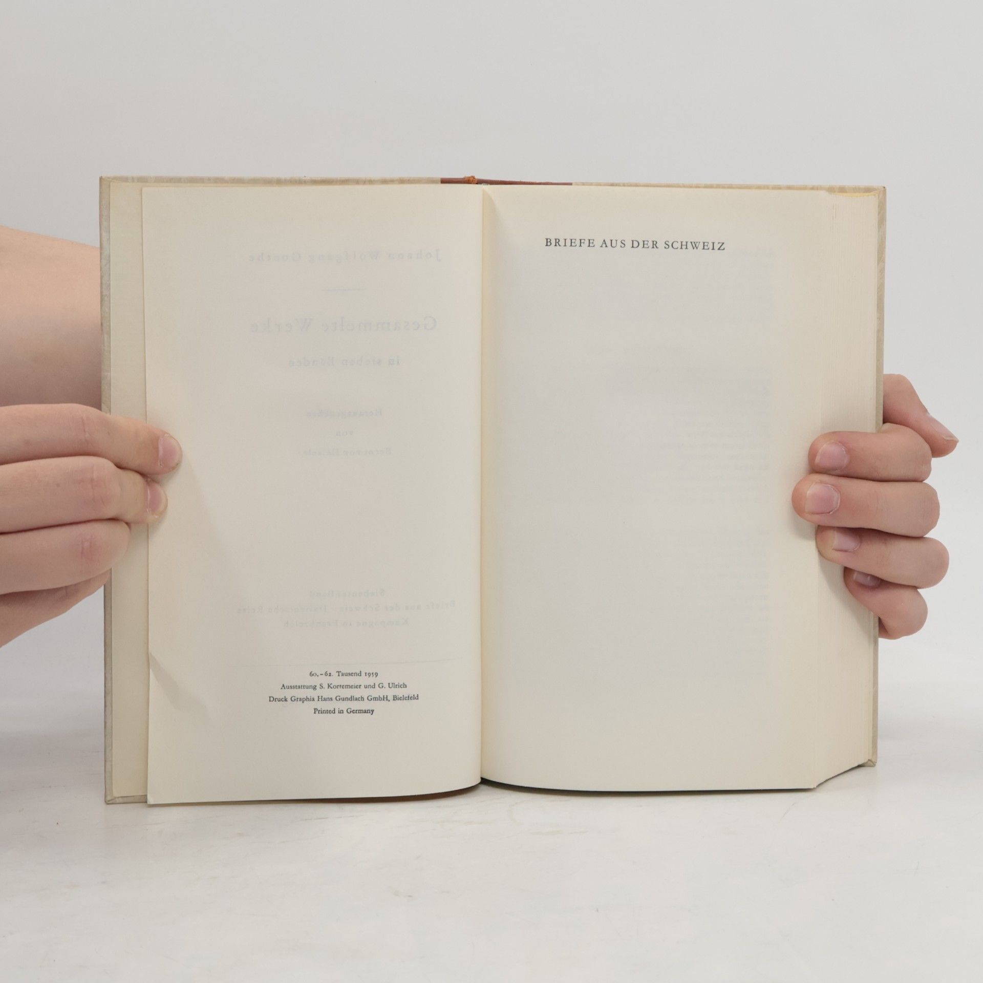Johann Wolfgang von Goethe Gesammelte Werke 7