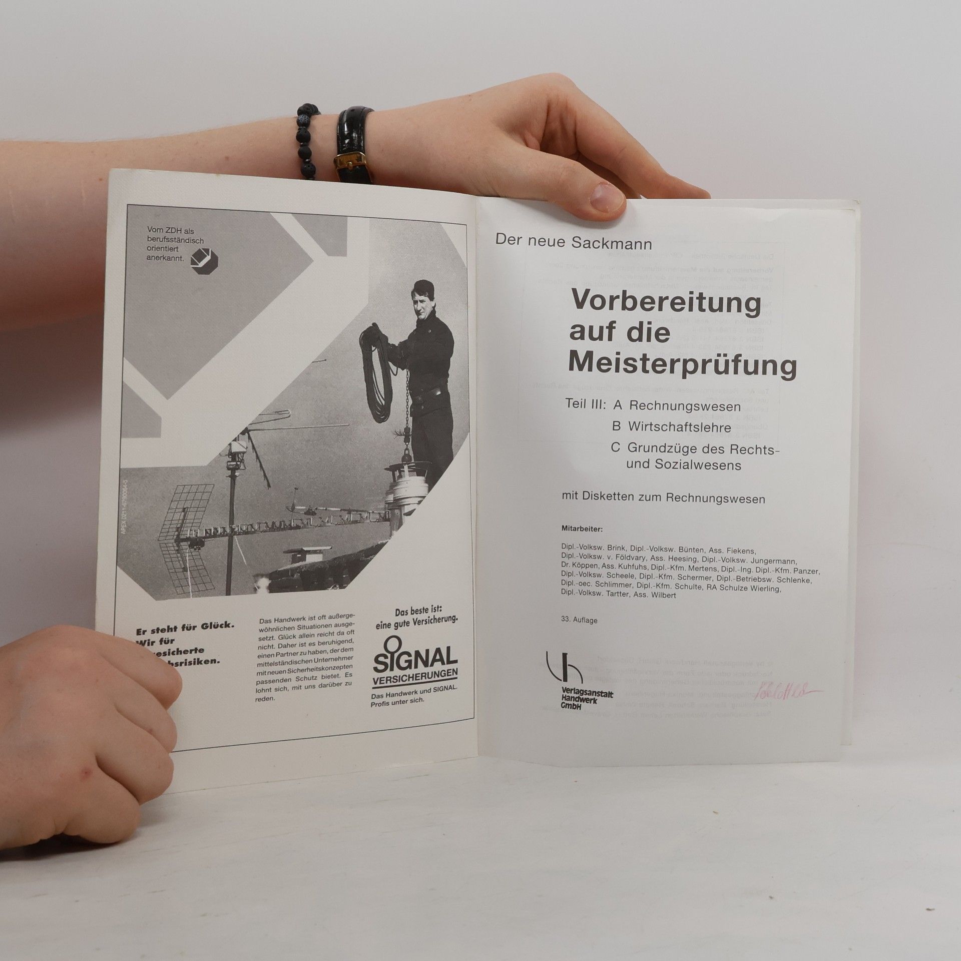 Autorenkollektiv Vorbereitung auf die Meisterprüfung. Teil A bis C