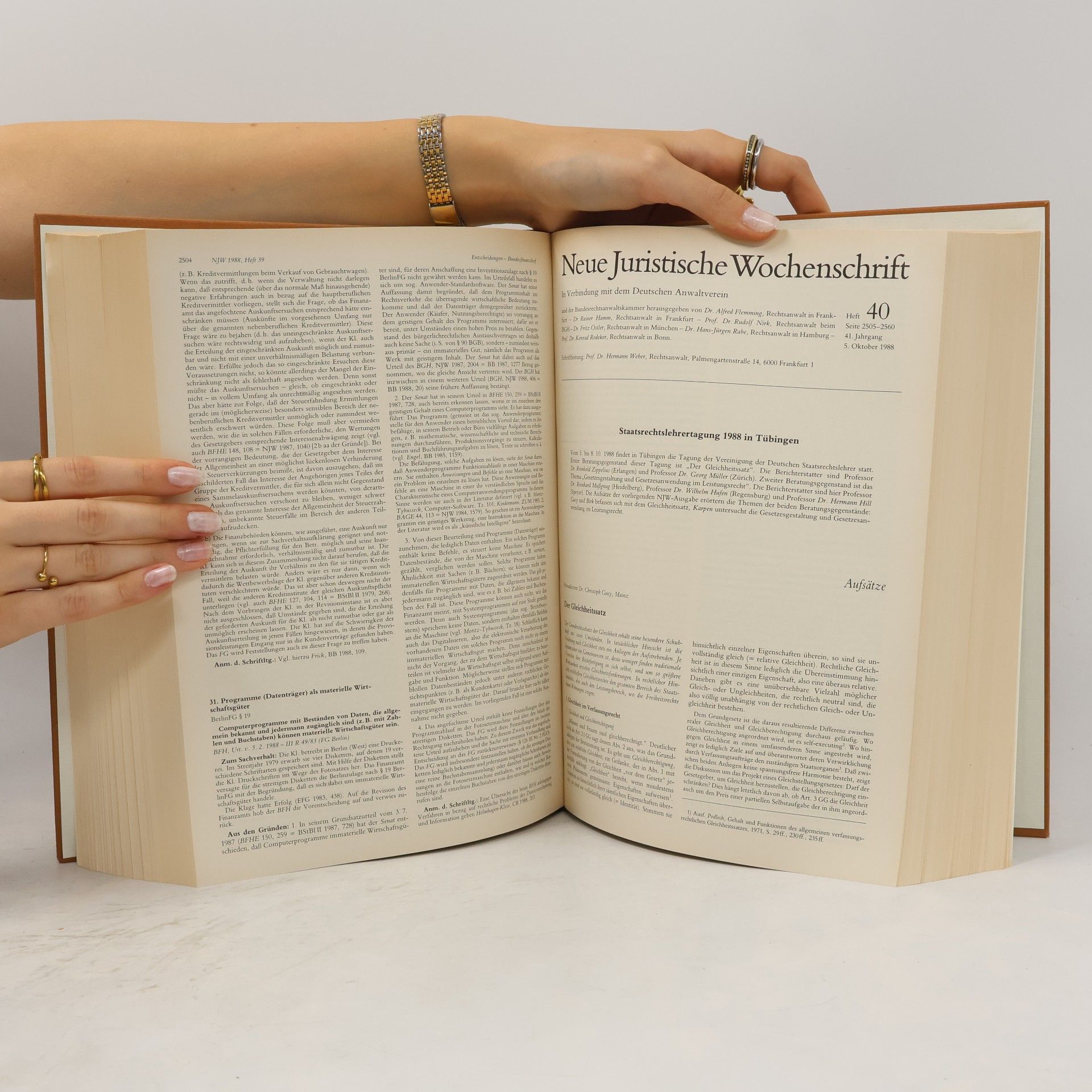 Kolektiv autorů Neue juristische Wochenschrift 1988. II/S. 1617-3288