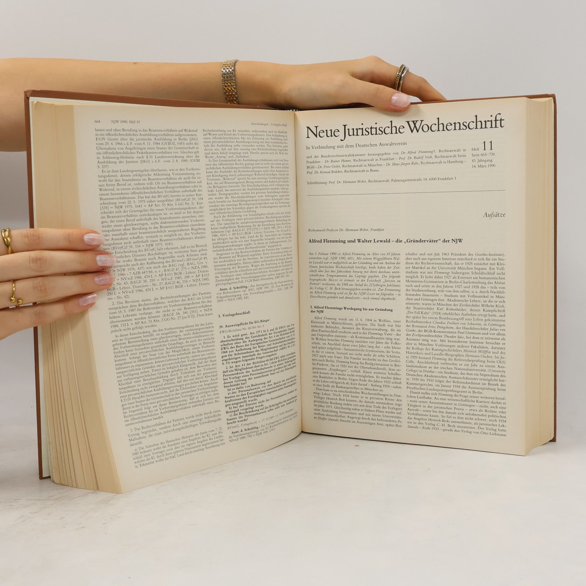 Autorenkollektiv Neue juristische Wochenschrift 1990