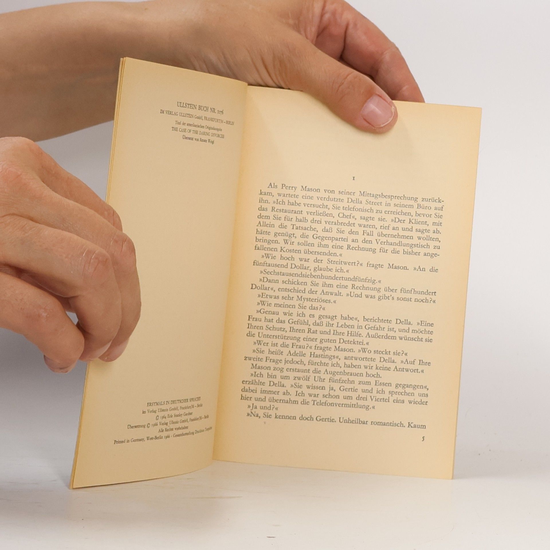 Erle Stanley Gardner Perry Mason und der Scheidungsgrund
