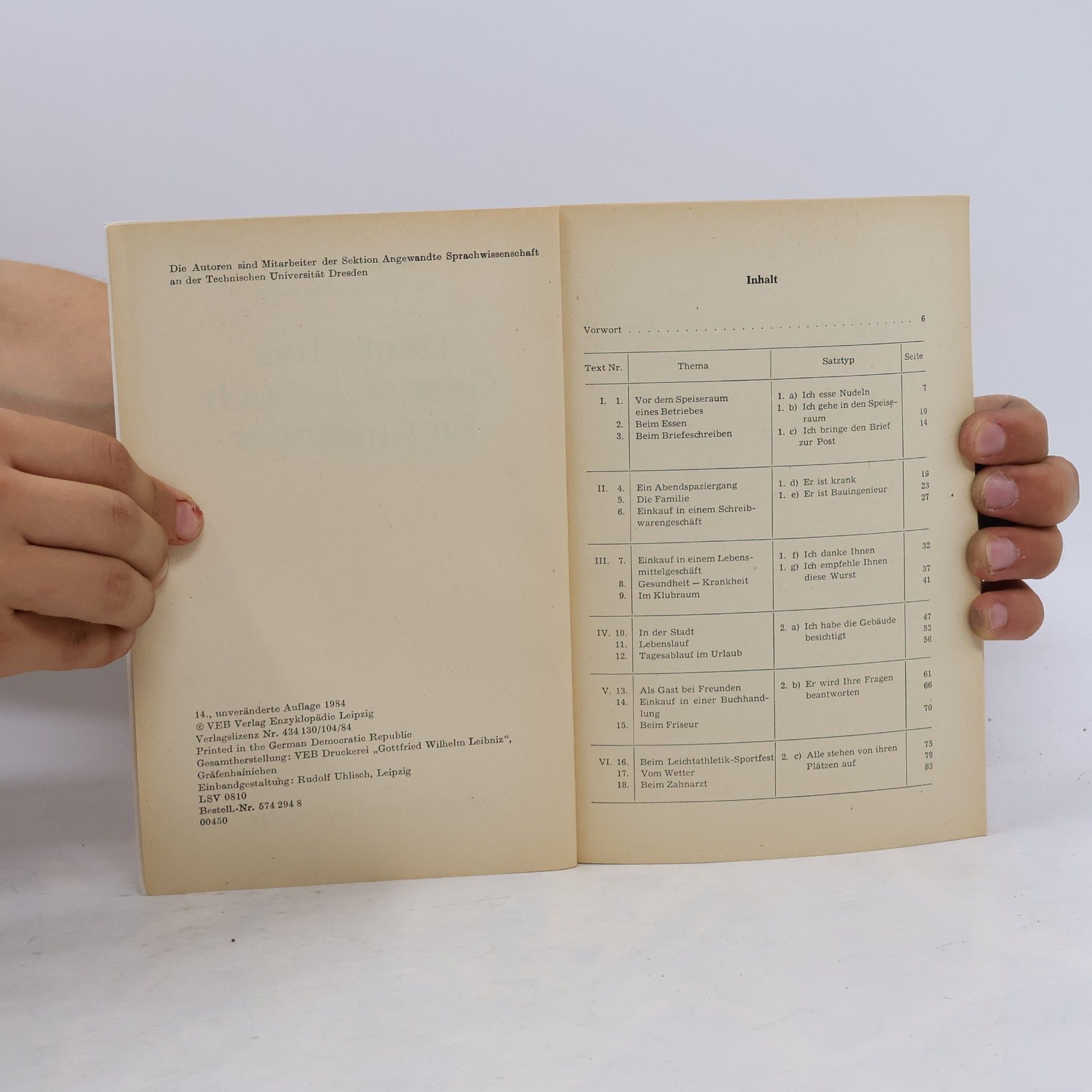 Autorenkollektiv Deutsches Gesprächsbuch für Ausländer