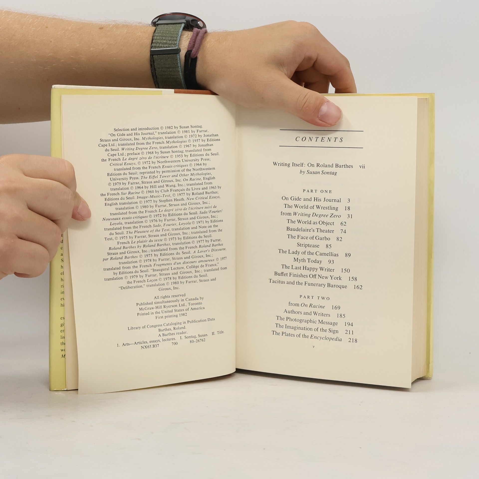 Susan Sontag A Barthes Reader
