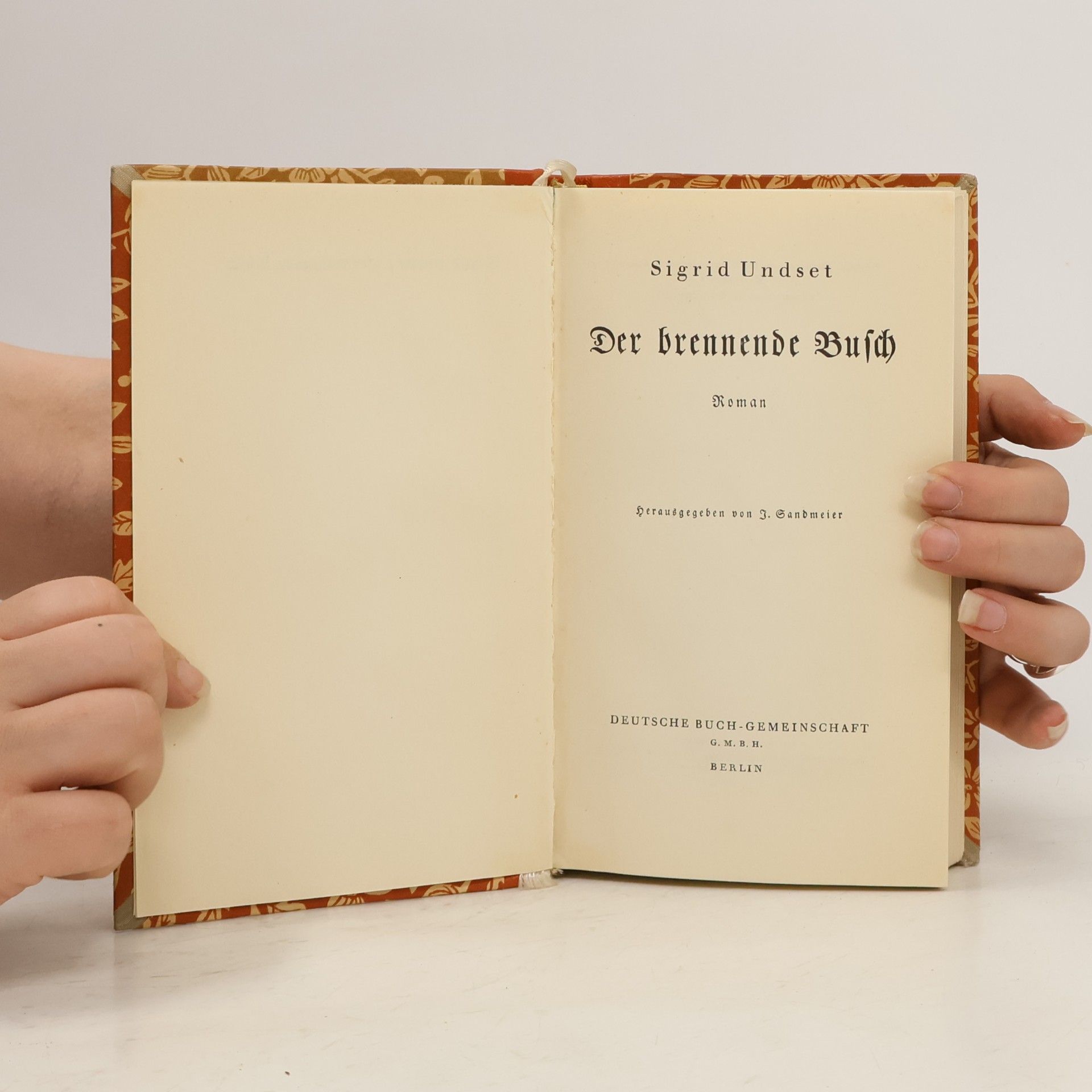 Sigrid Undset Der brennende Busch
