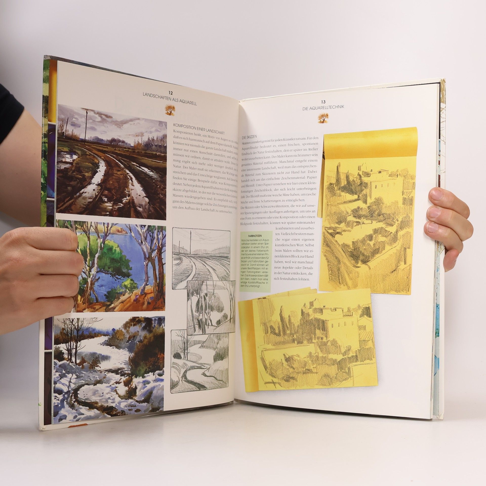 Jordi Vigué i Viñas Landschaften als Aquarell