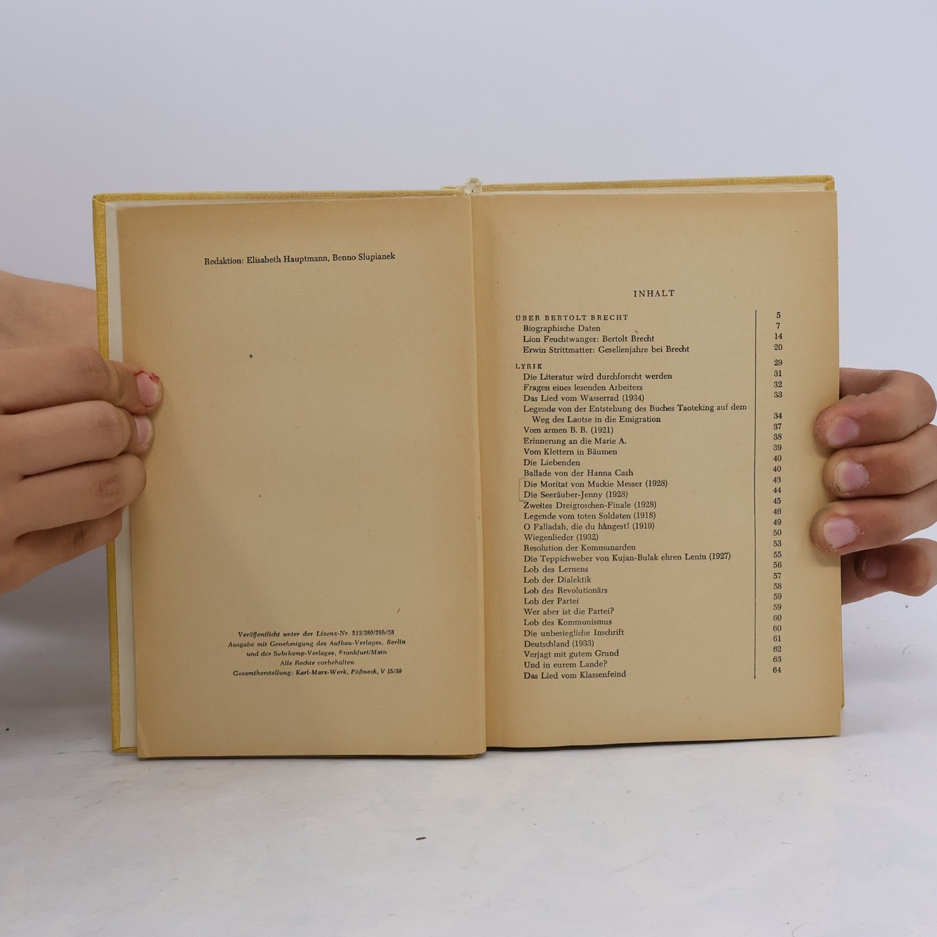 Bertolt Brecht Brech. Ein Lesebuch für unsere Zeit