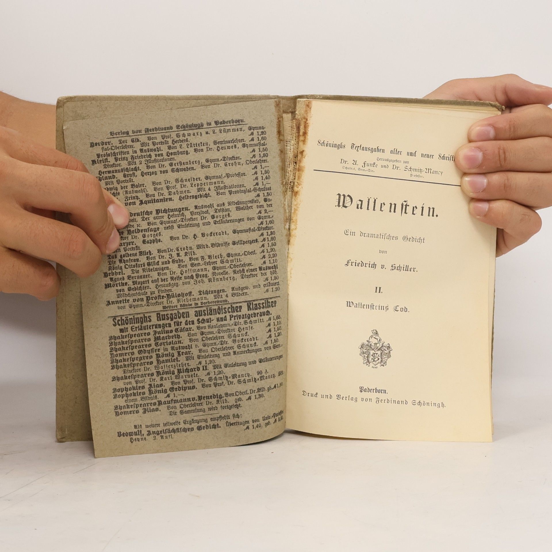 Friedrich Schiller Schiller Wallenstein II. Wallensteins Tod