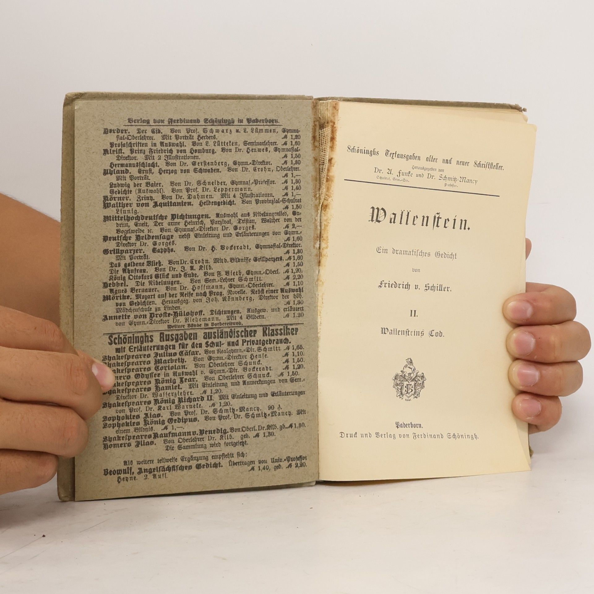 Friedrich Schiller Schiller Wallenstein II. Wallensteins Tod