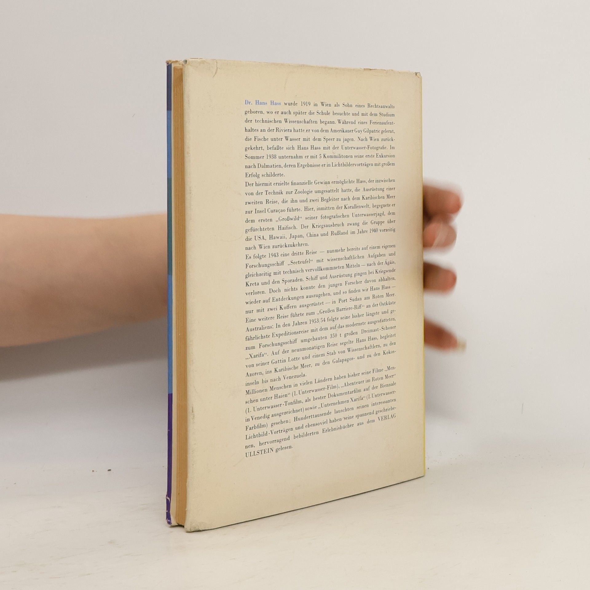Hans Hass Unter Korallen und Haien. Abenteuer in der Karibischen See
