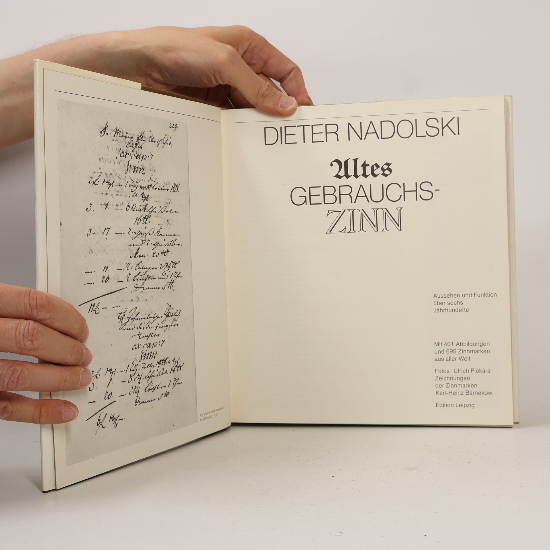 Dieter Nadolski Altes Gebrauchszinn