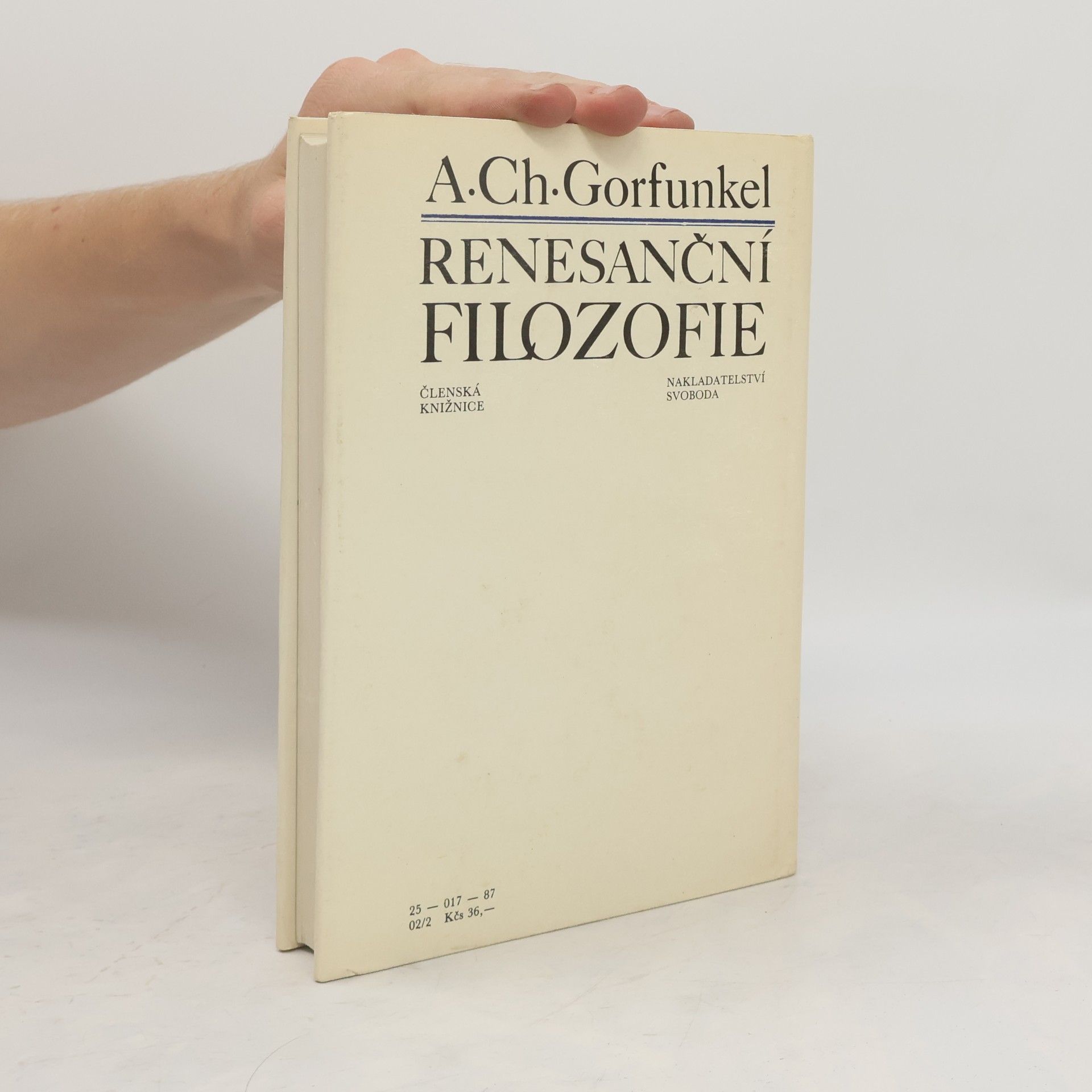 Alexander Chaimovič Gorfunkel Renesanční filozofie