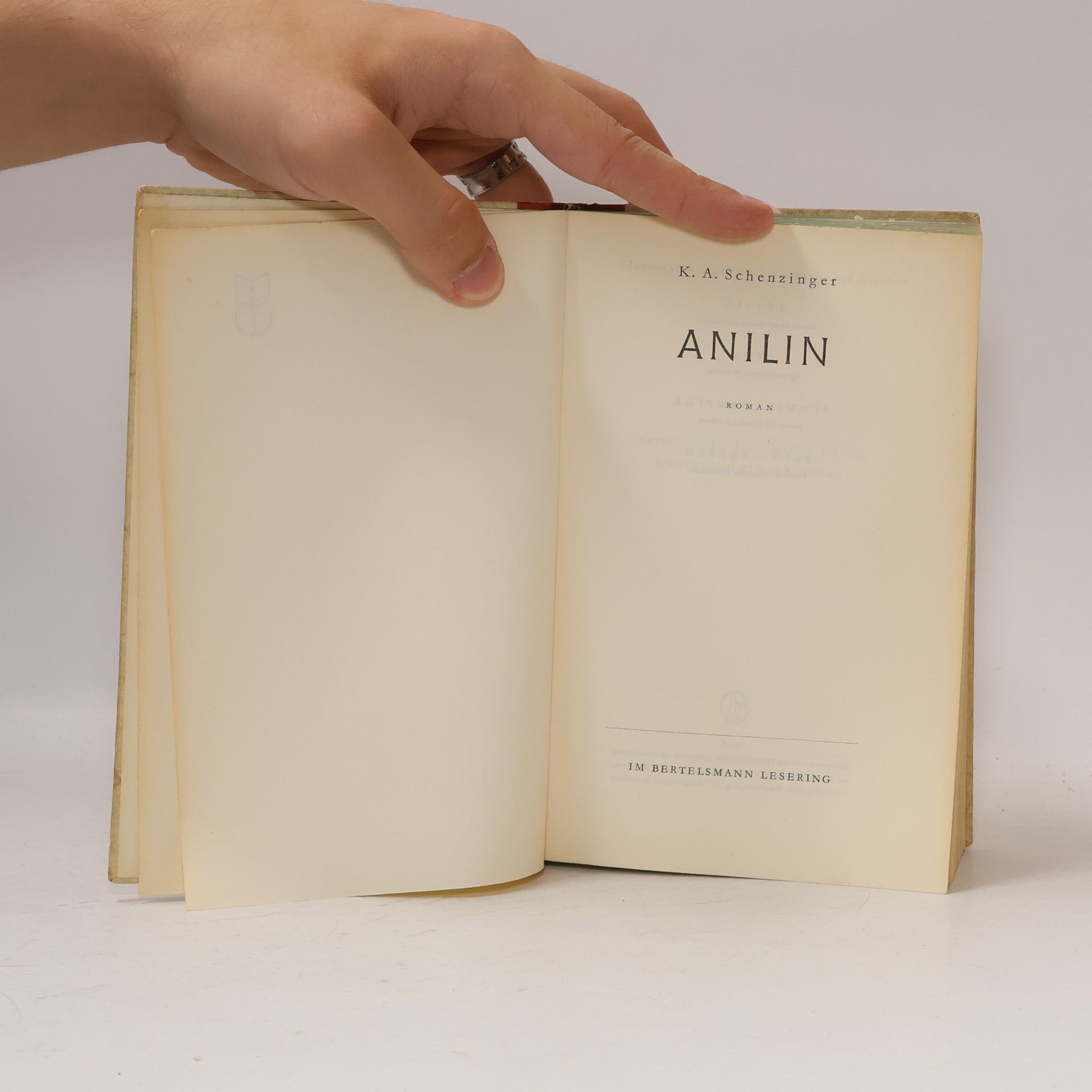 Karl Aloys Schenzinger Anilin