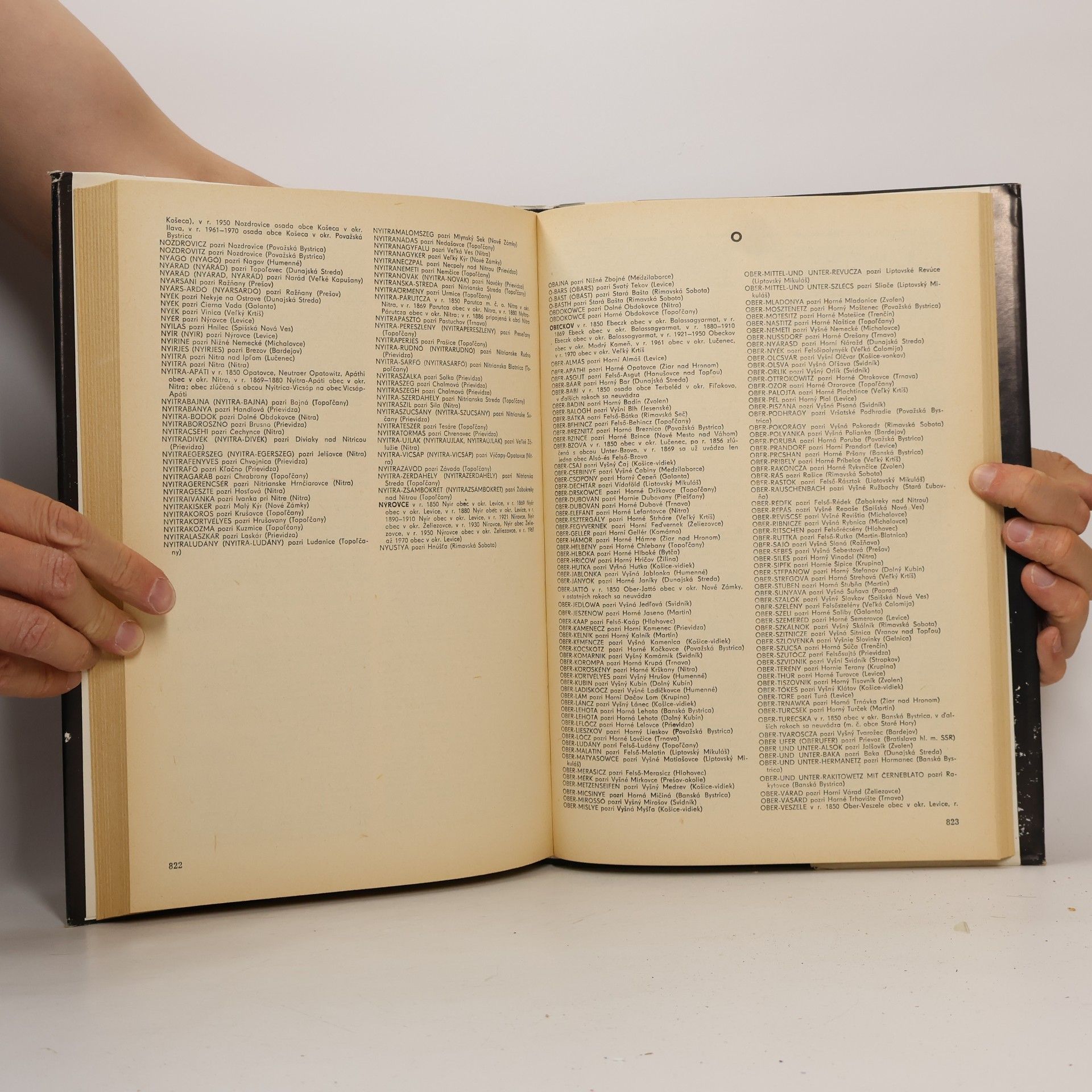Autorenkollektiv Retrospektivní lexikon obcí ČSSR 1850-1970. II. díl, 2. svazek