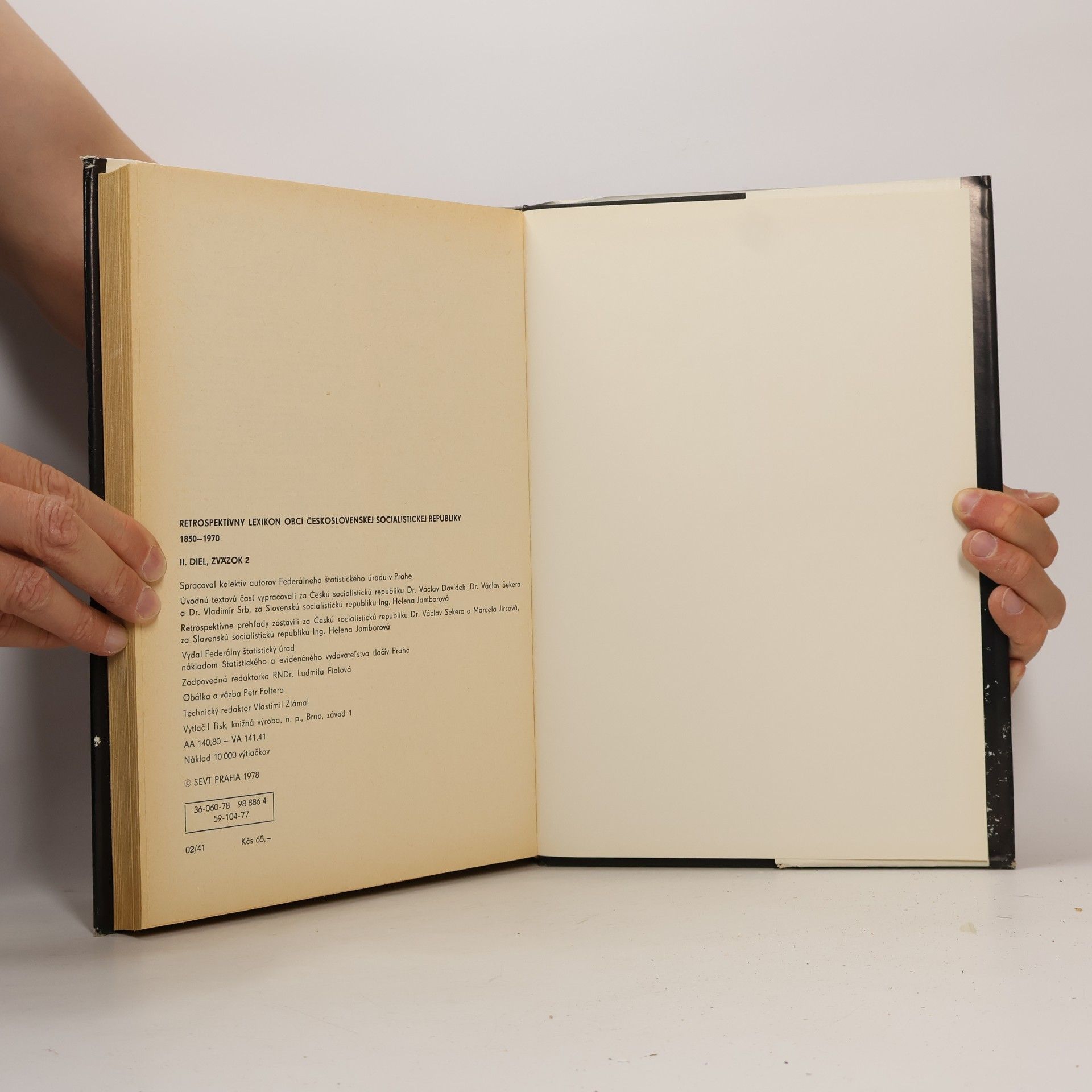 Autorenkollektiv Retrospektivní lexikon obcí ČSSR 1850-1970. II. díl, 2. svazek