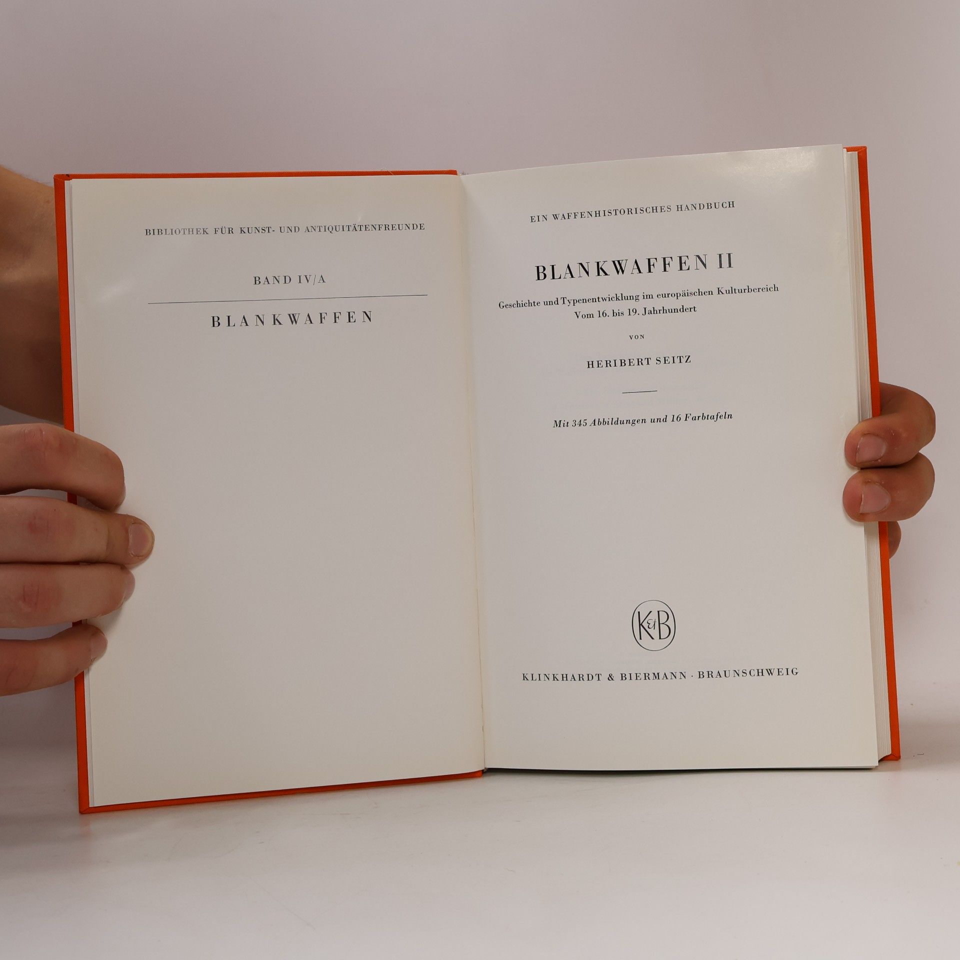Heribert Seitz Blankwaffen II