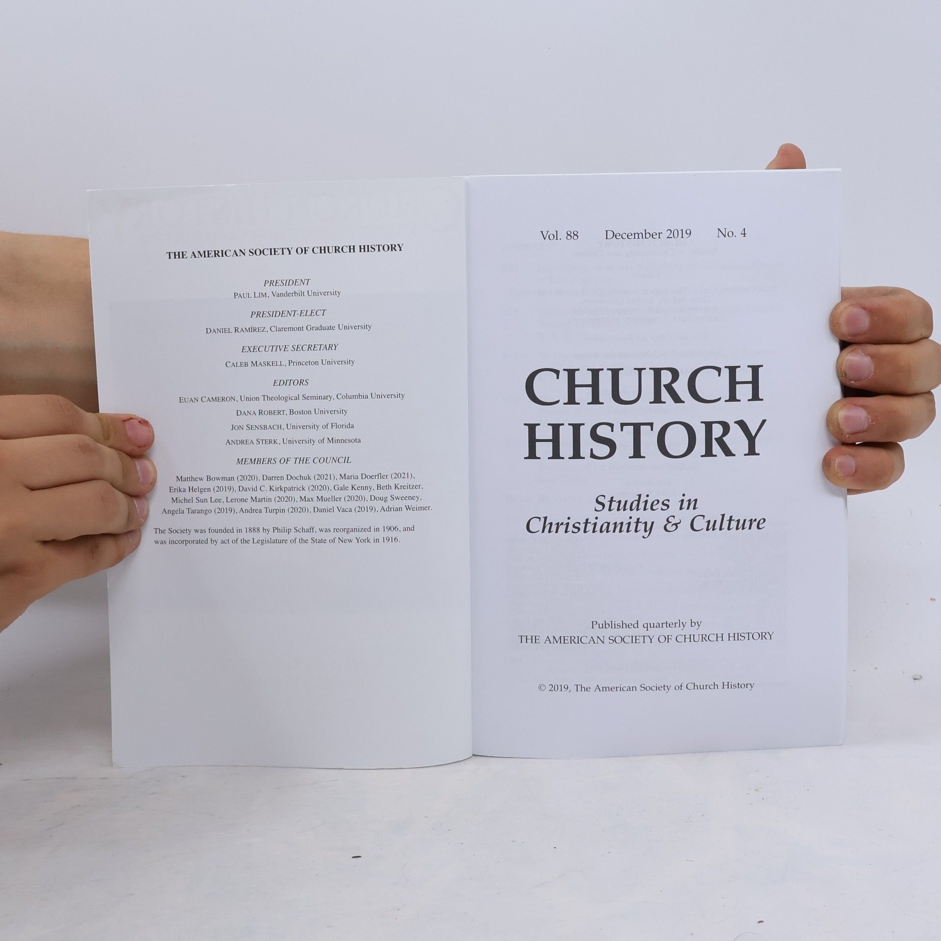 Autorenkollektiv Church History 88:4