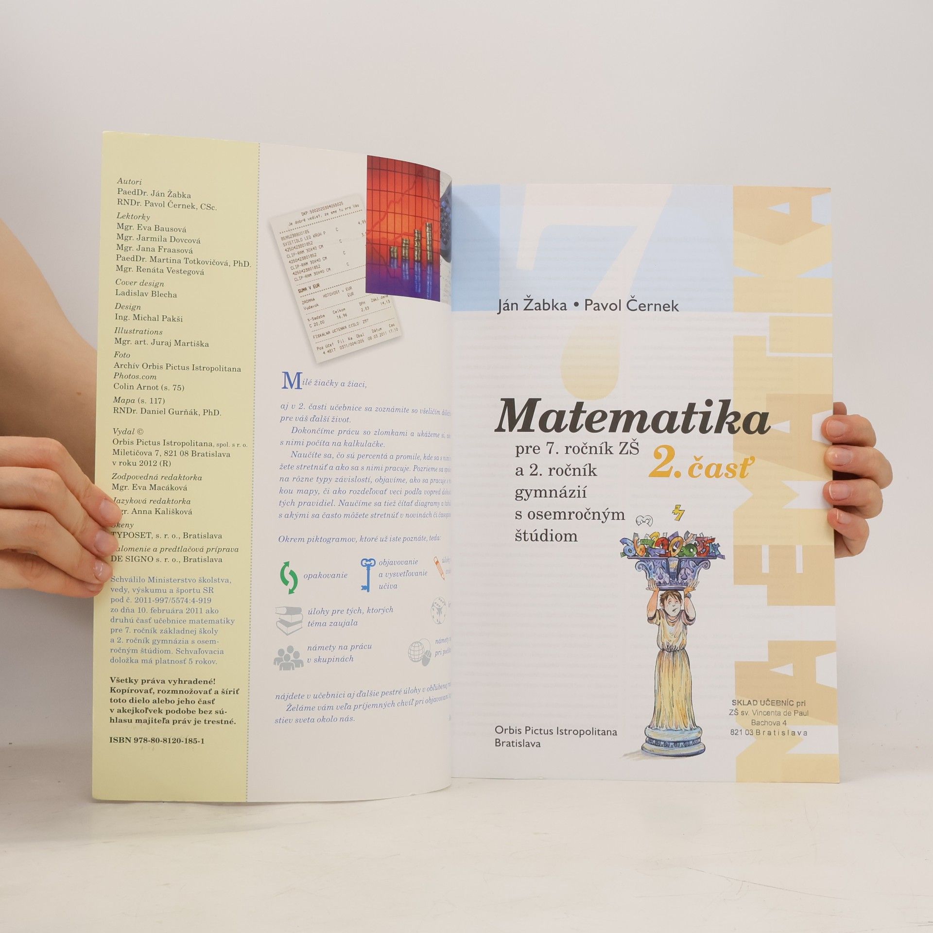 Ján Žabka Matematika 7 pre 7. ročník ZŠ - 2. časť učebnica