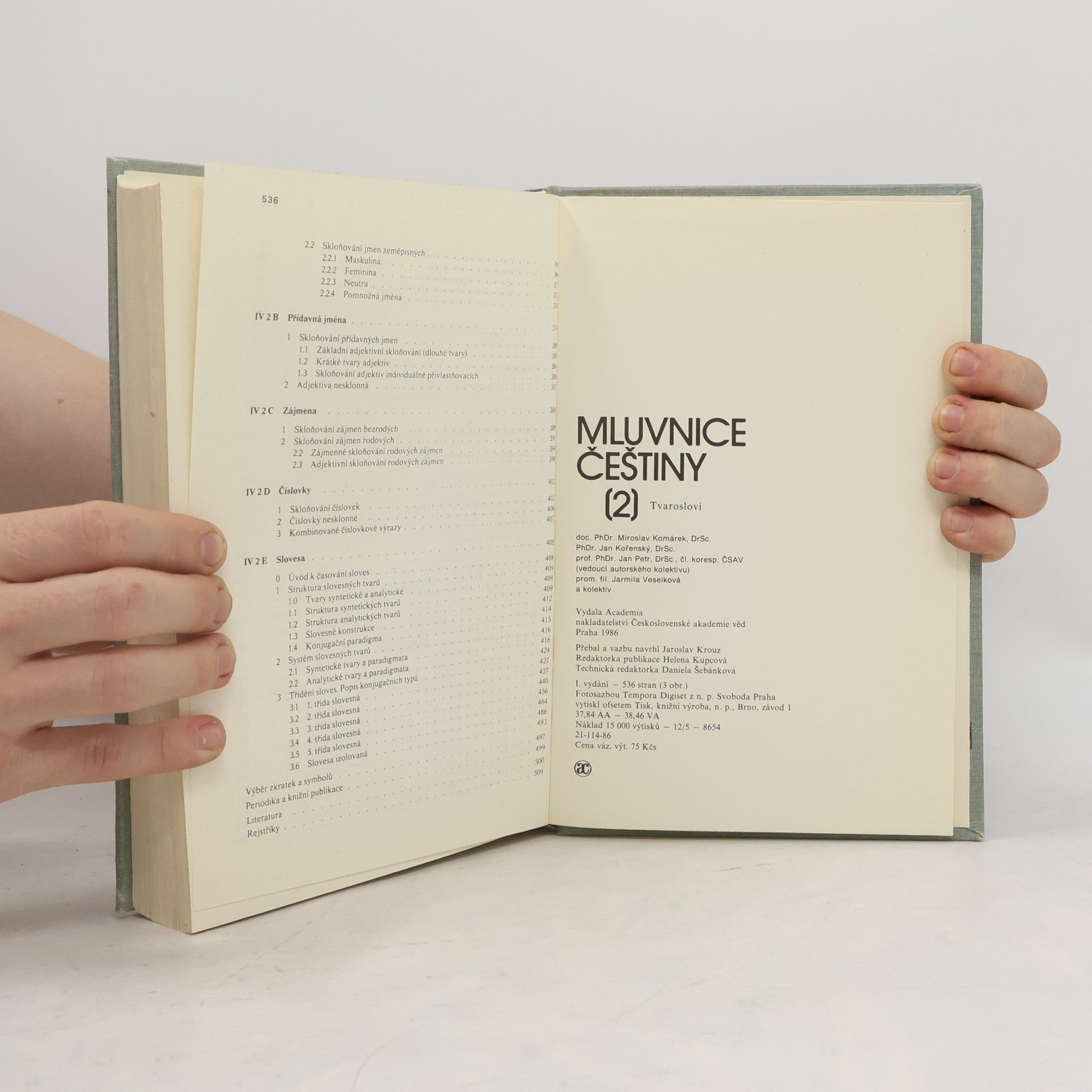 Collectif d'auteurs Mluvnice češtiny. Díl 2. Tvarosloví