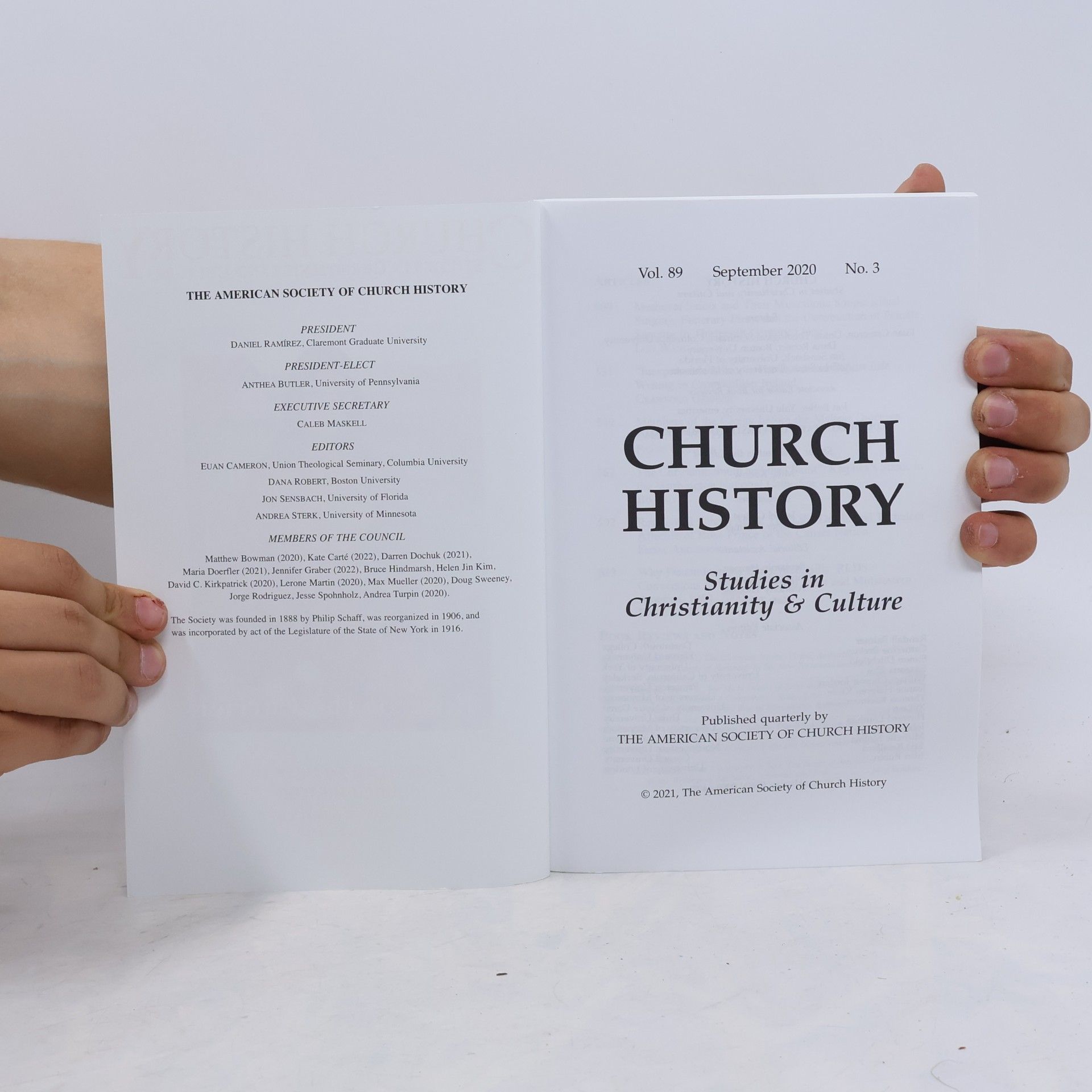 Autorenkollektiv Church History 89:3