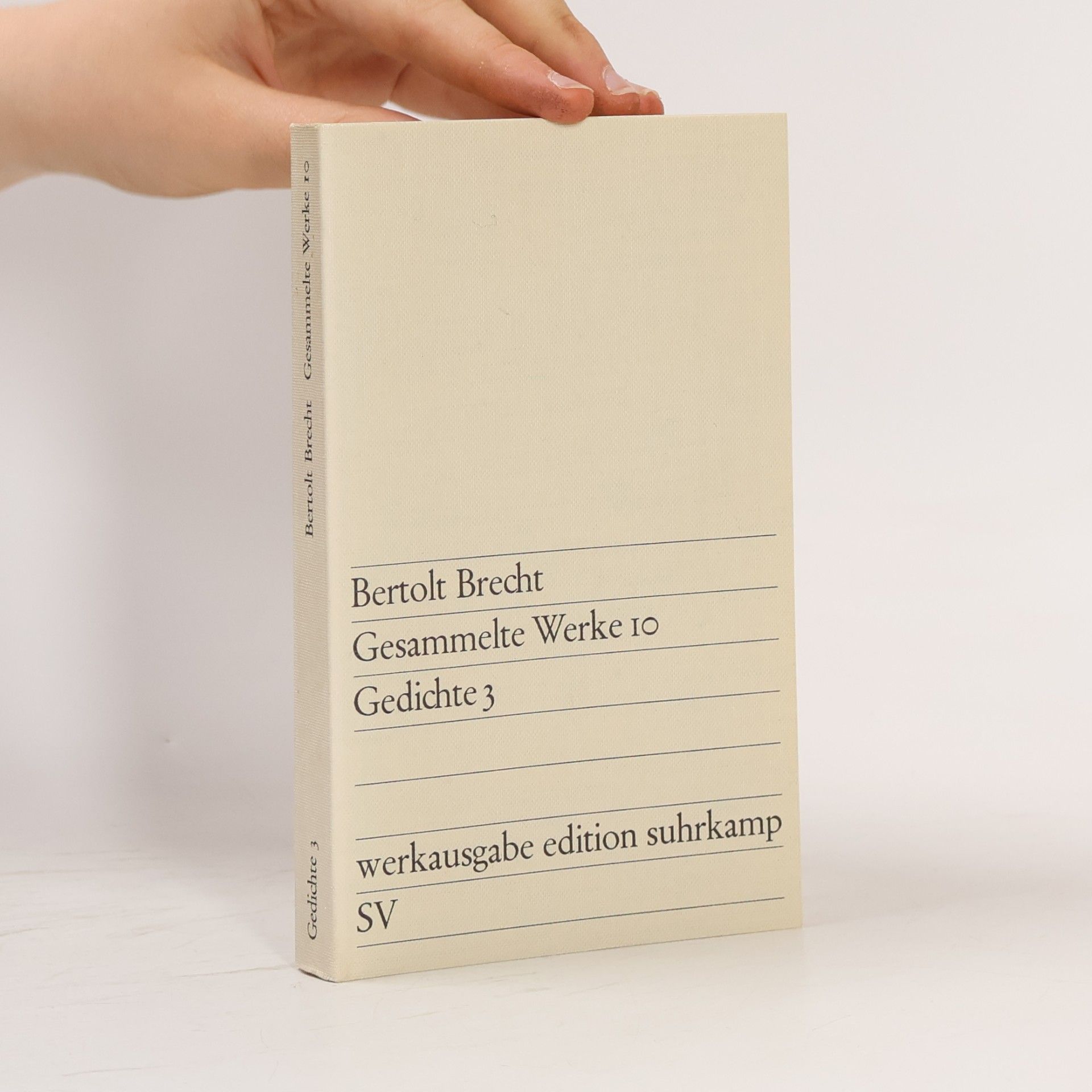 Bertolt Brecht Gesammelte Werke 10. Gedichte 3