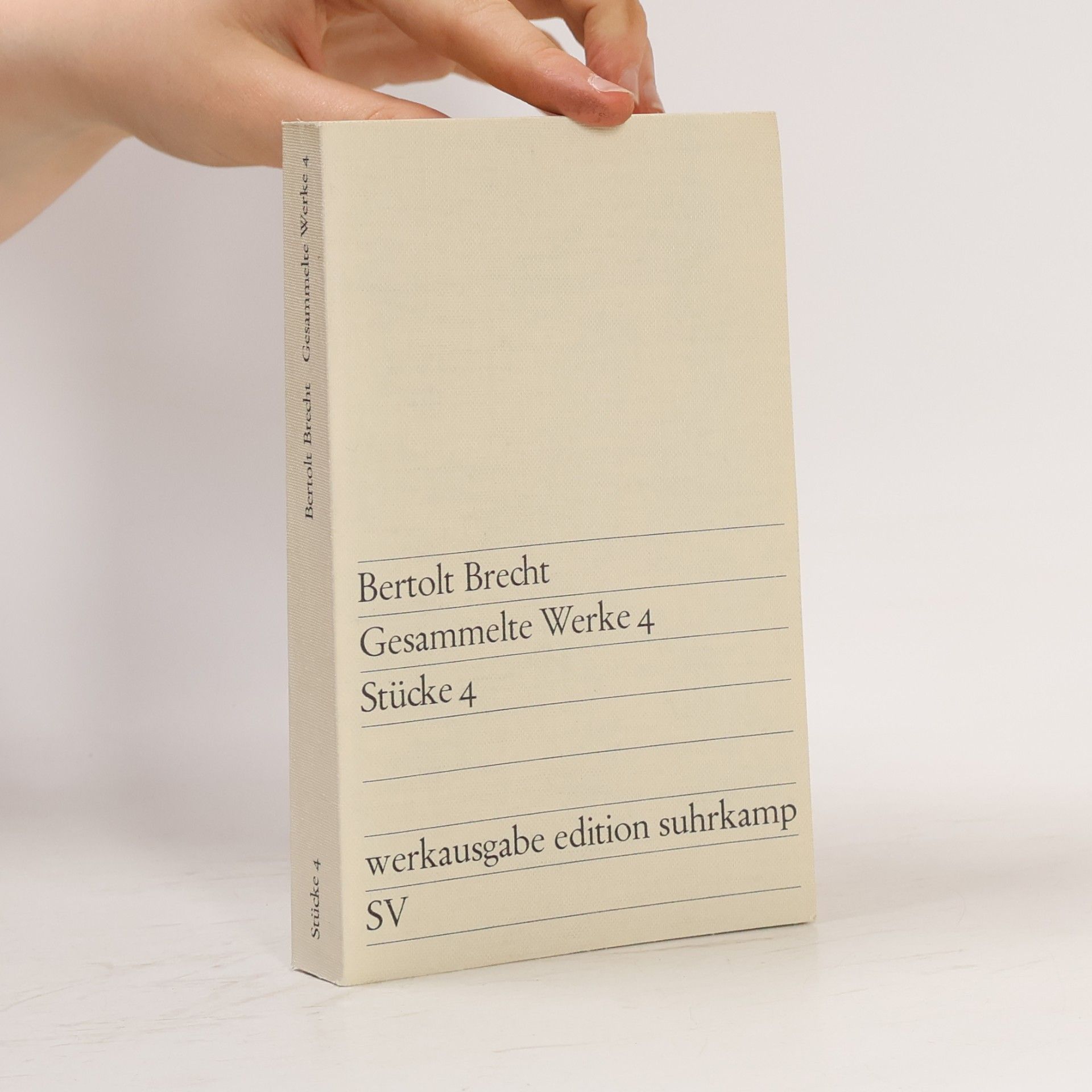 Bertolt Brecht Gesammelte Werke 4. Stücke 4