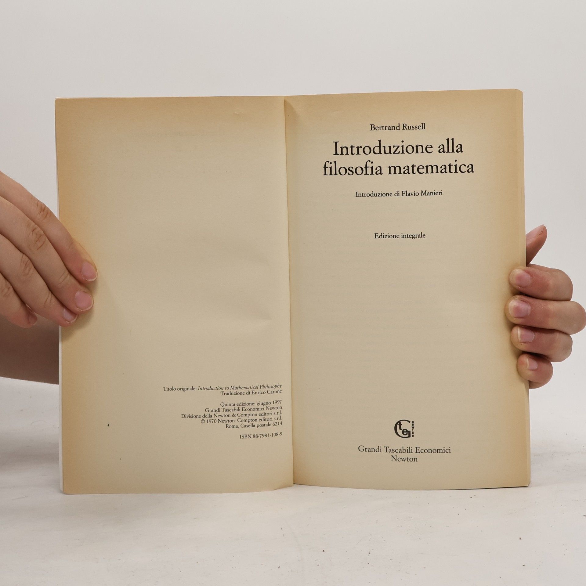 Bertrand Russell Introduzione alla filosofia matematica - Edizione integrale
