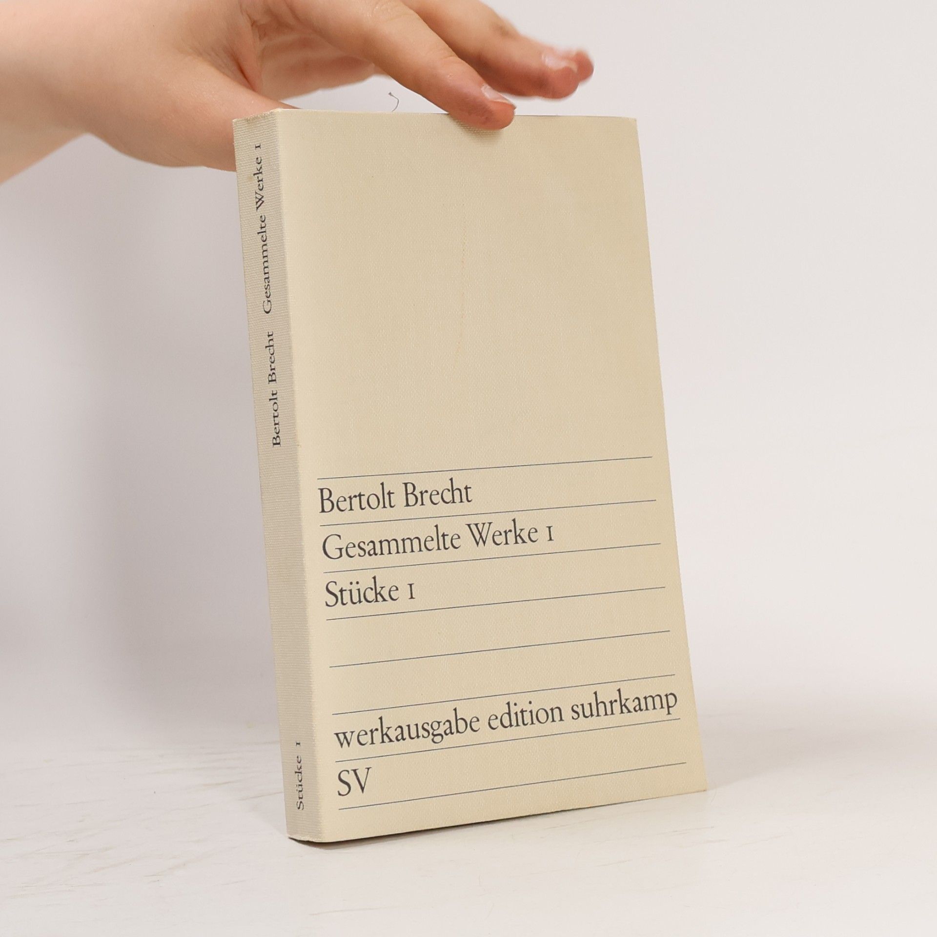 Bertolt Brecht Gessamelte Werke 1. Stücke 1