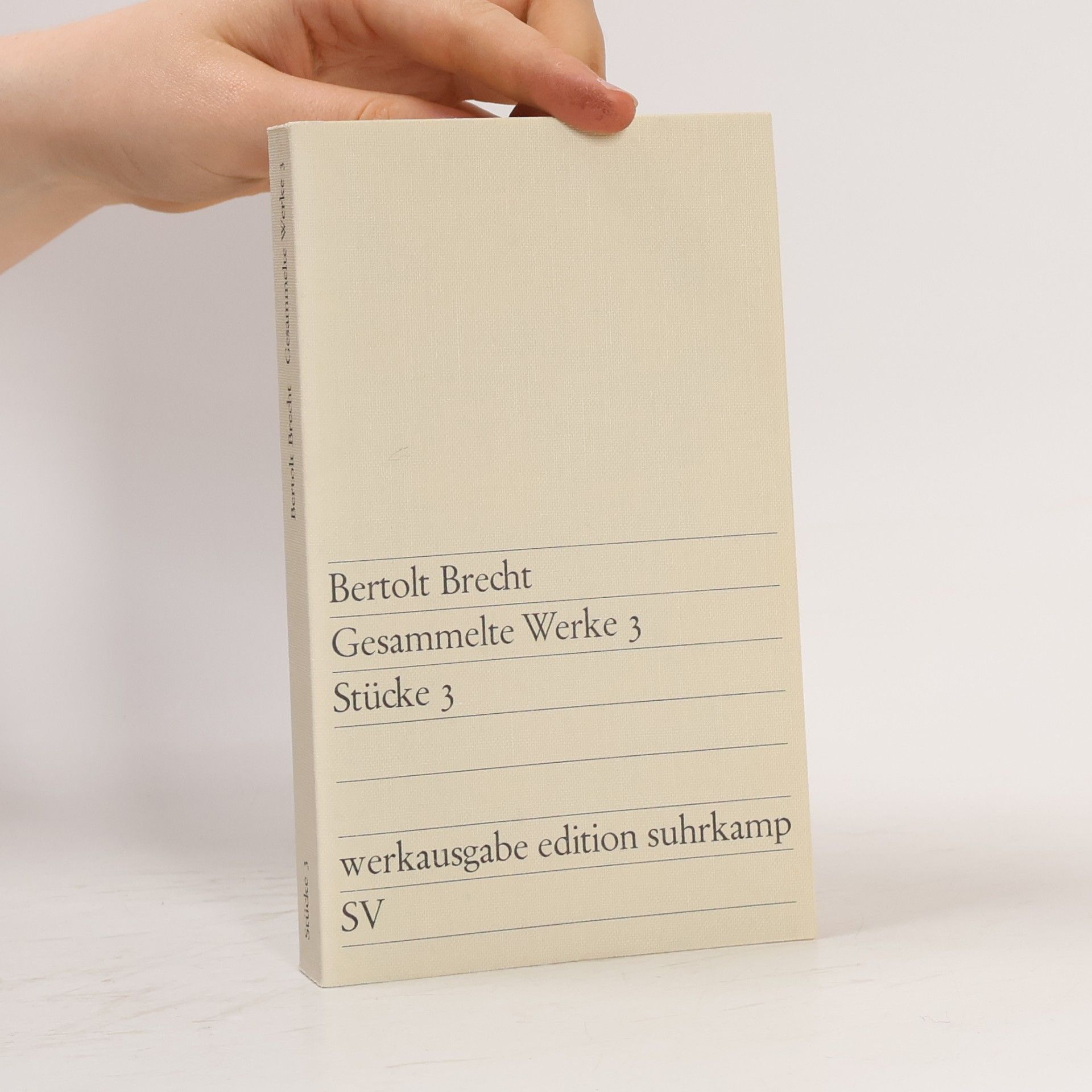 Bertolt Brecht Gesammelte Werke 3. Stücke 3