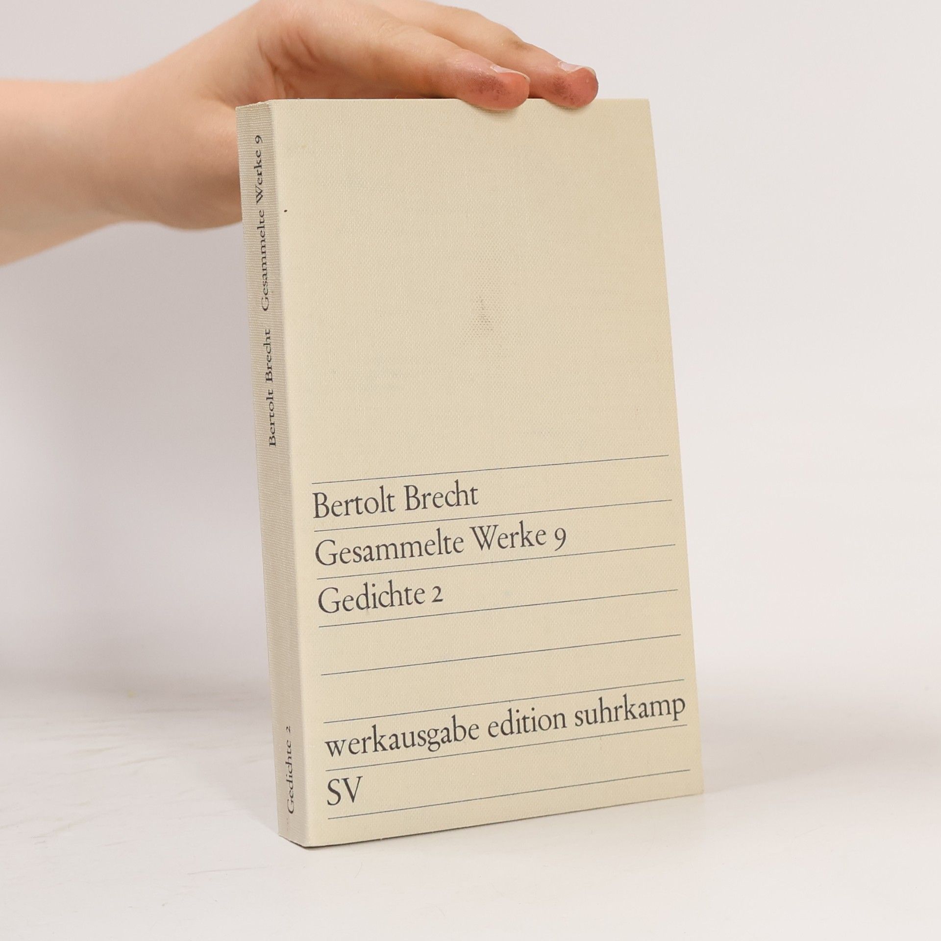 Bertolt Brecht Gesammelte Werke 9. Gedichte 2