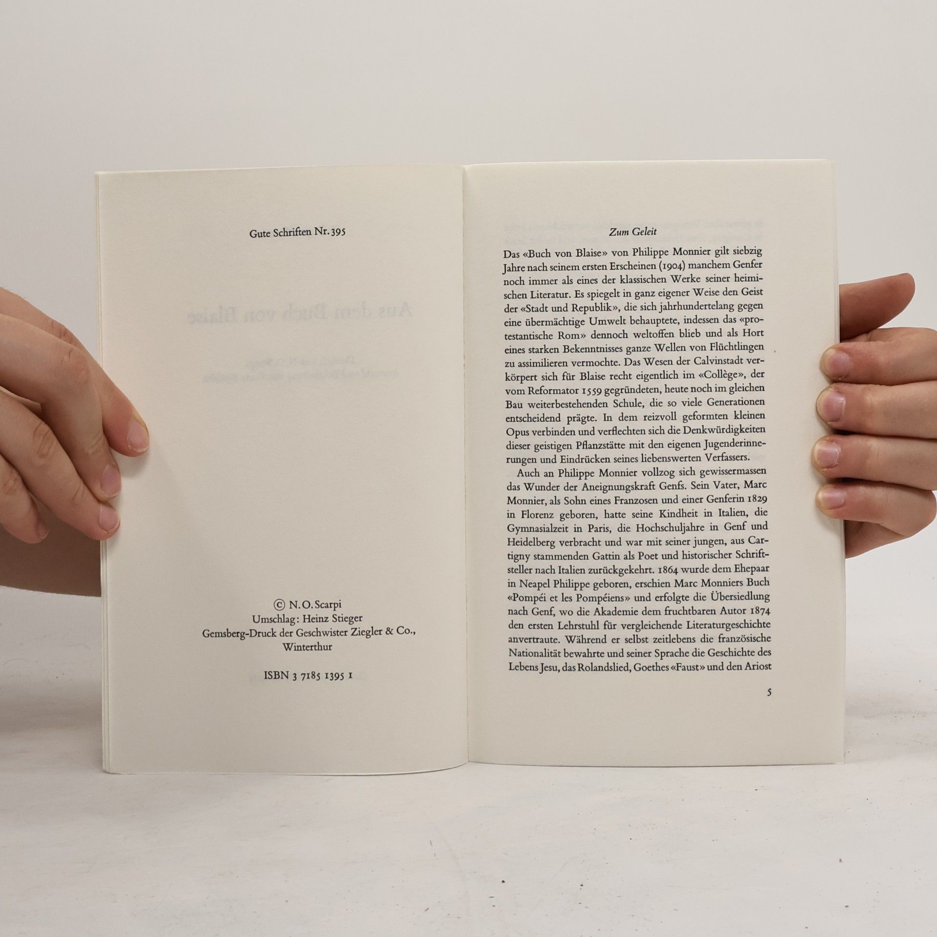 Philippe Monnier Aus dem Buch von Blaise