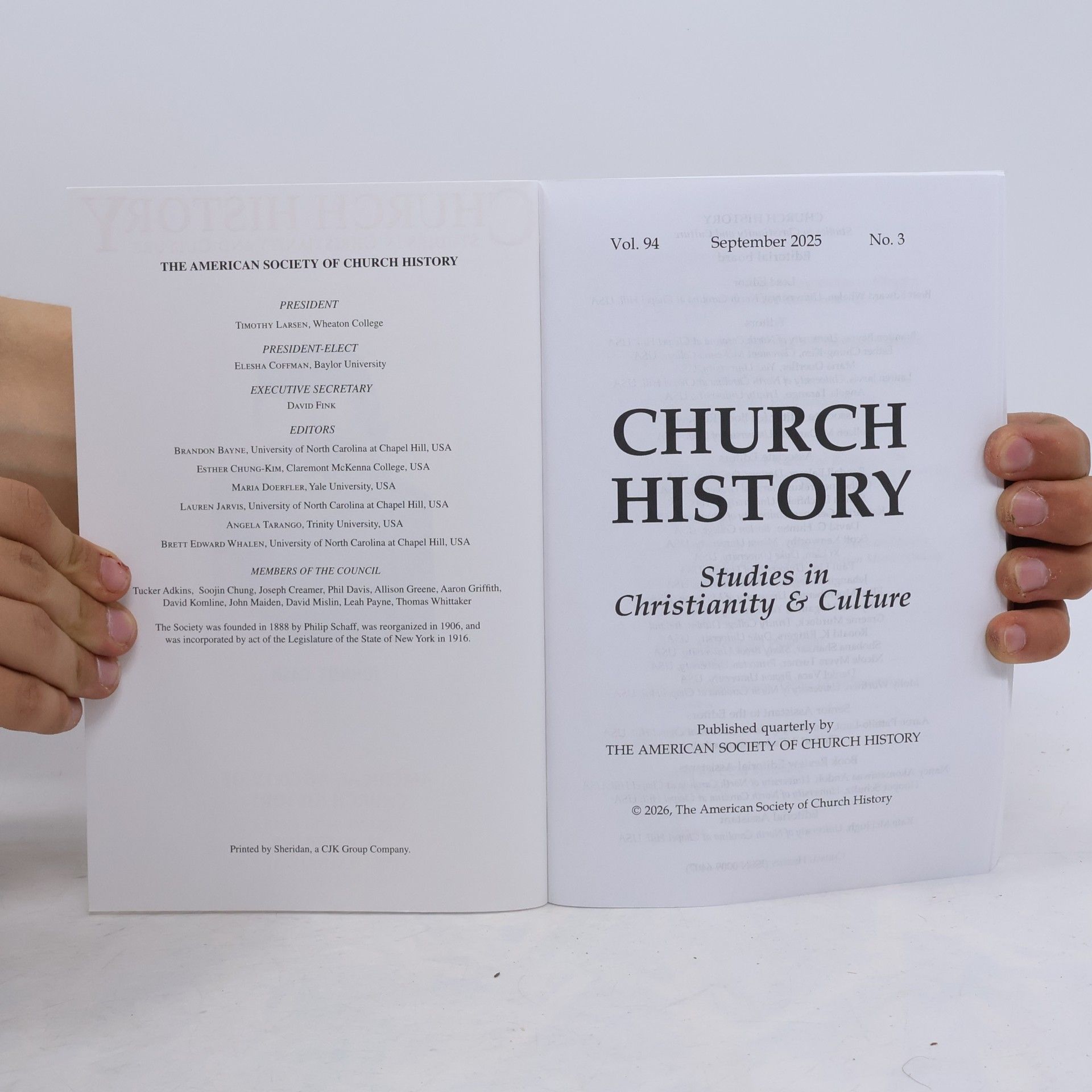 Autorenkollektiv Church History 94:3