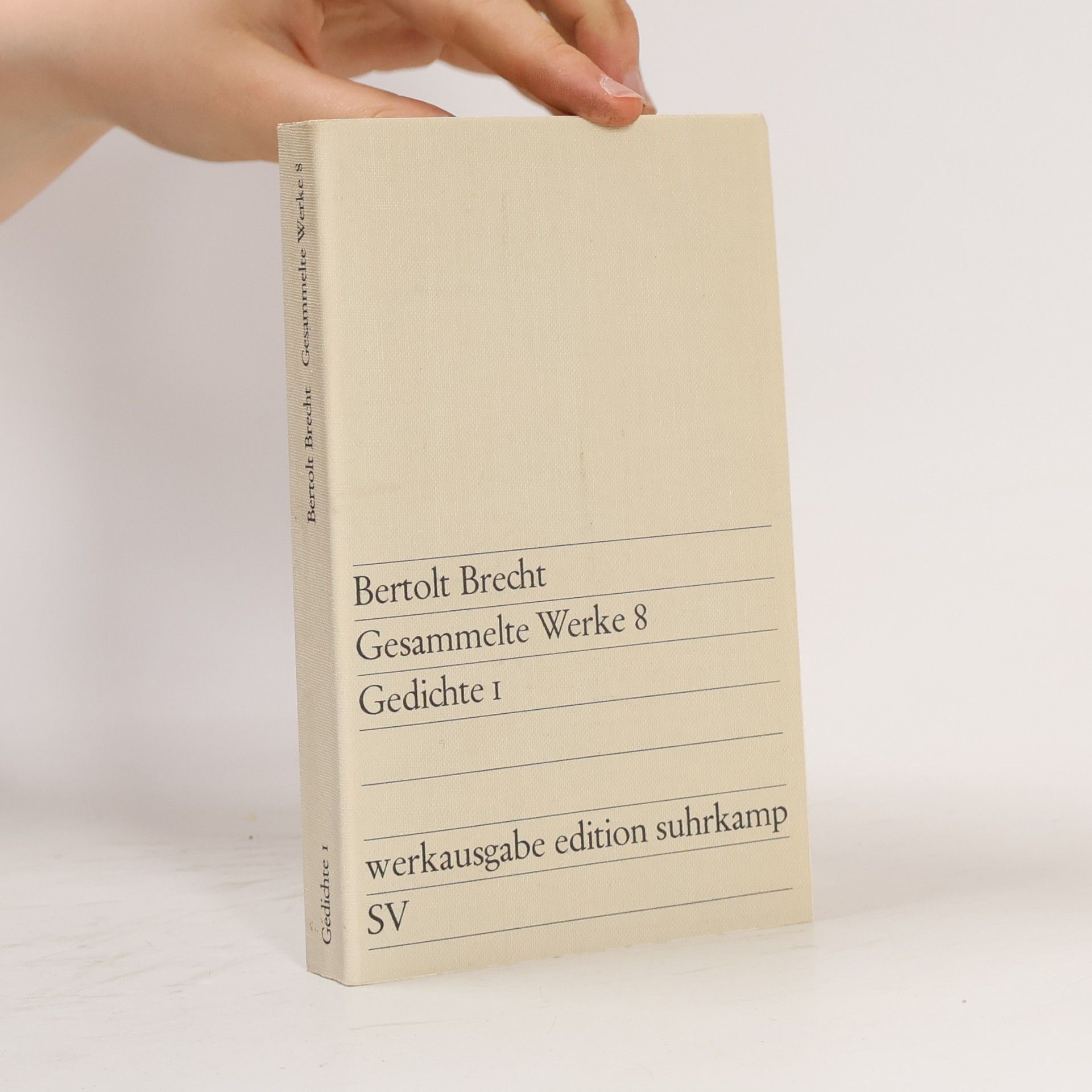 Bertolt Brecht Gesammelte Werke 8. Gedichte 1