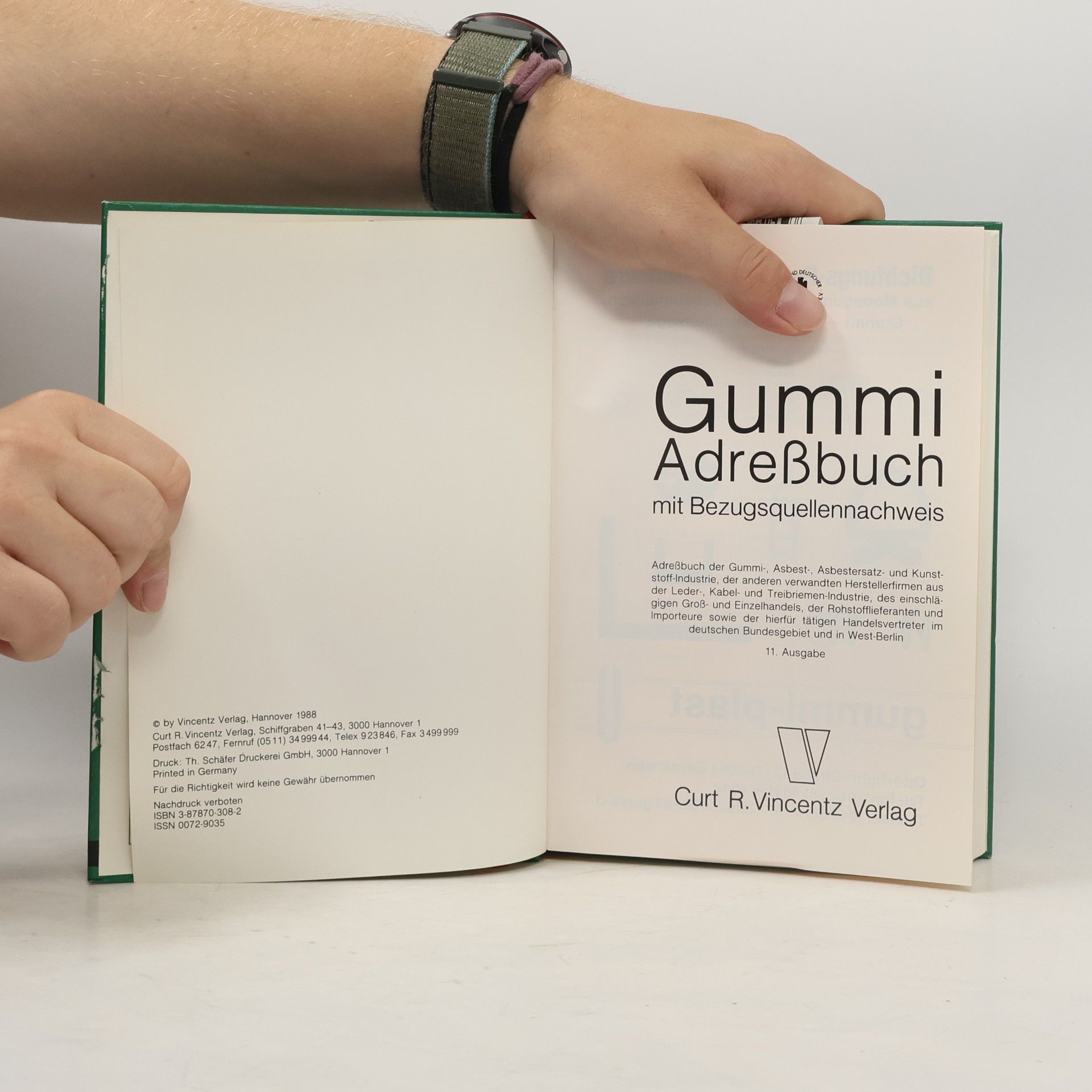 AA.VV. Gummi Adreßbuch mit Bezugsquellennachweis