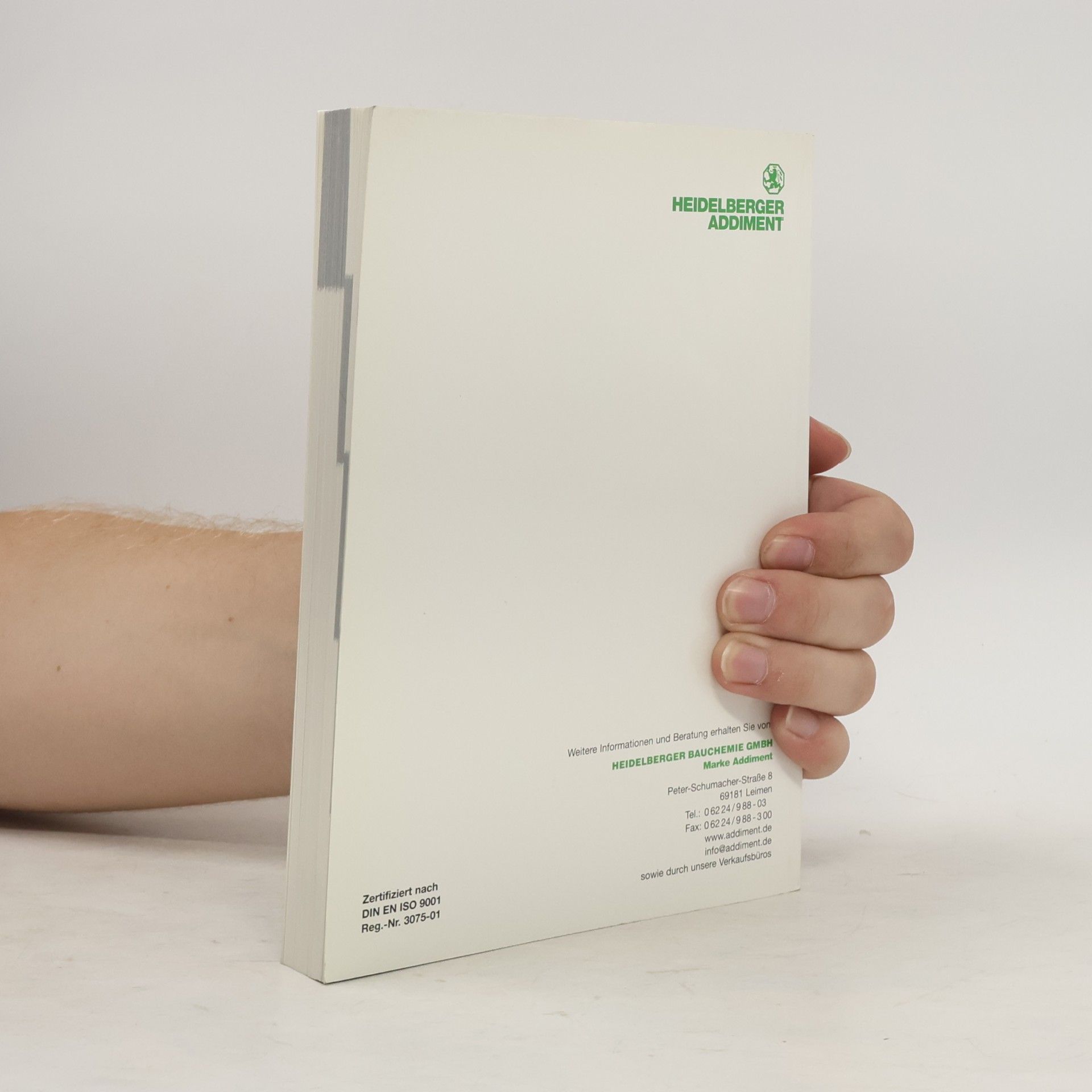 Various authors Technische Dokumentation. Addiment Beton- und Mörteltechnologie