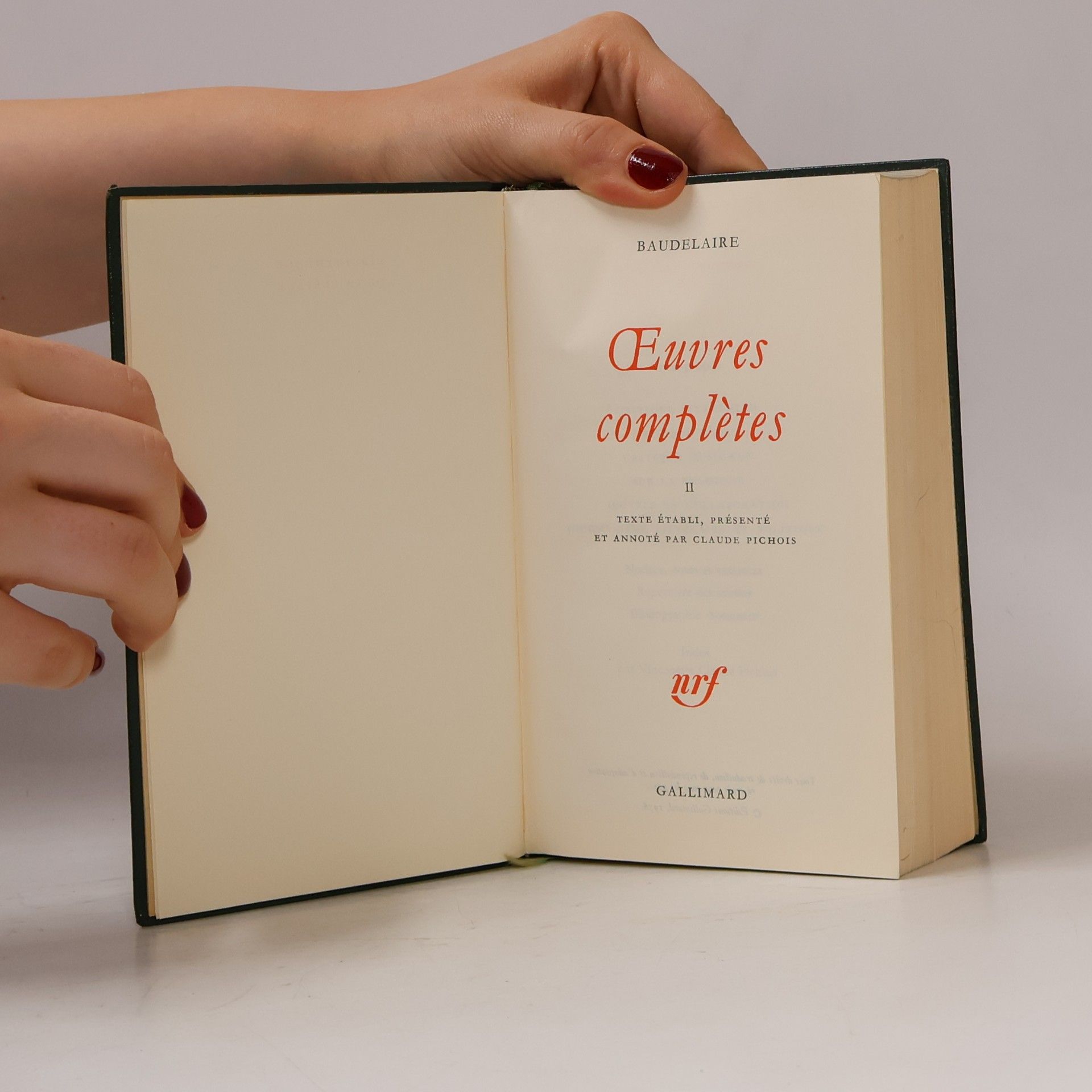 Charles Baudelaire Oeuvres complètes II